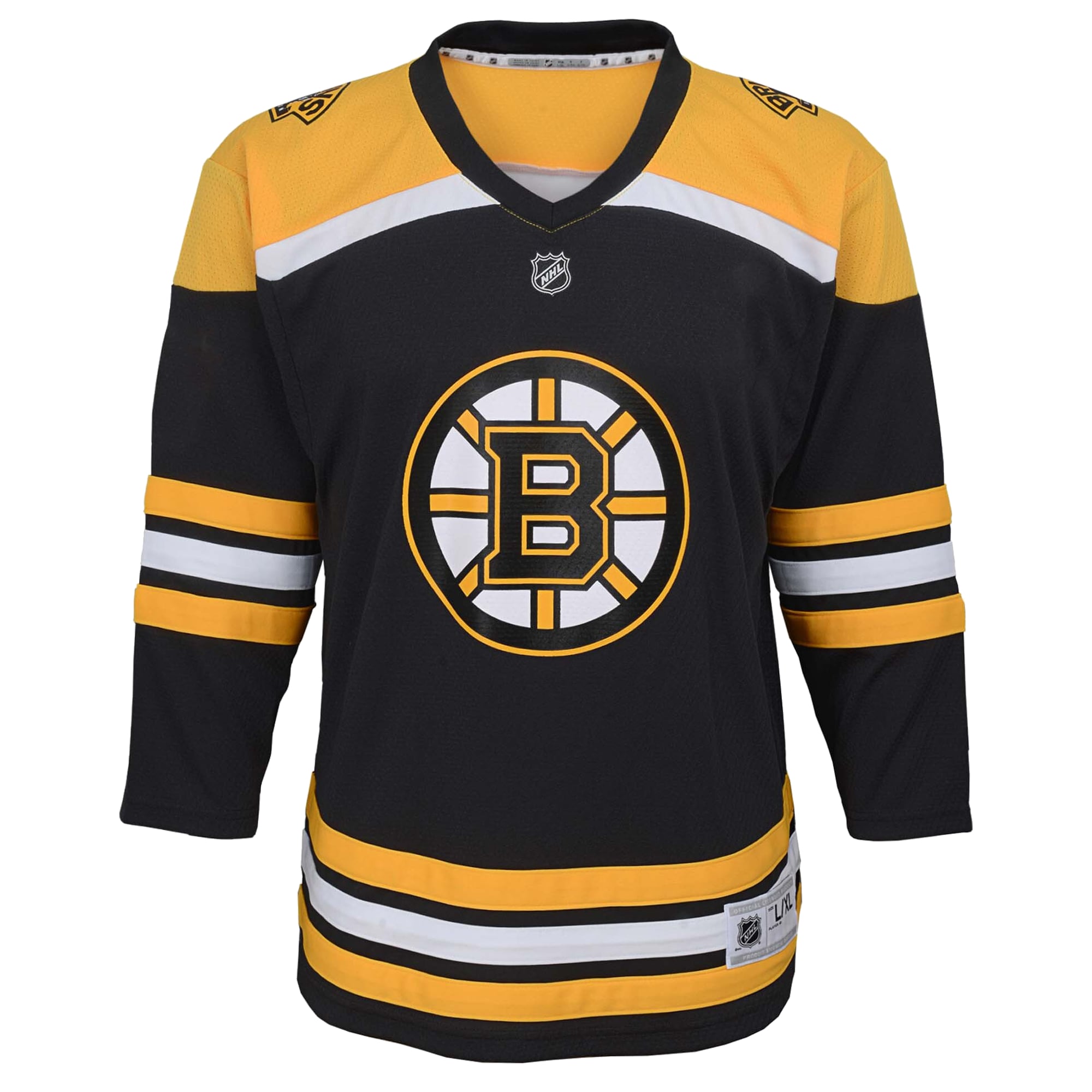 Boston Bruins Youth Home Replica Custom Jersey – Black Clowdercats