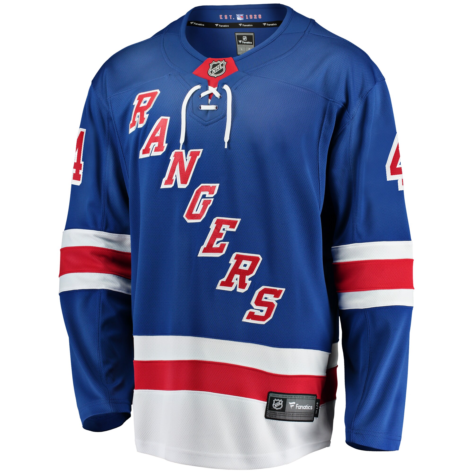 Braden Schneider New York Rangers Fanatics Home Premier Breakaway Player Jersey – Blue Clowdercats