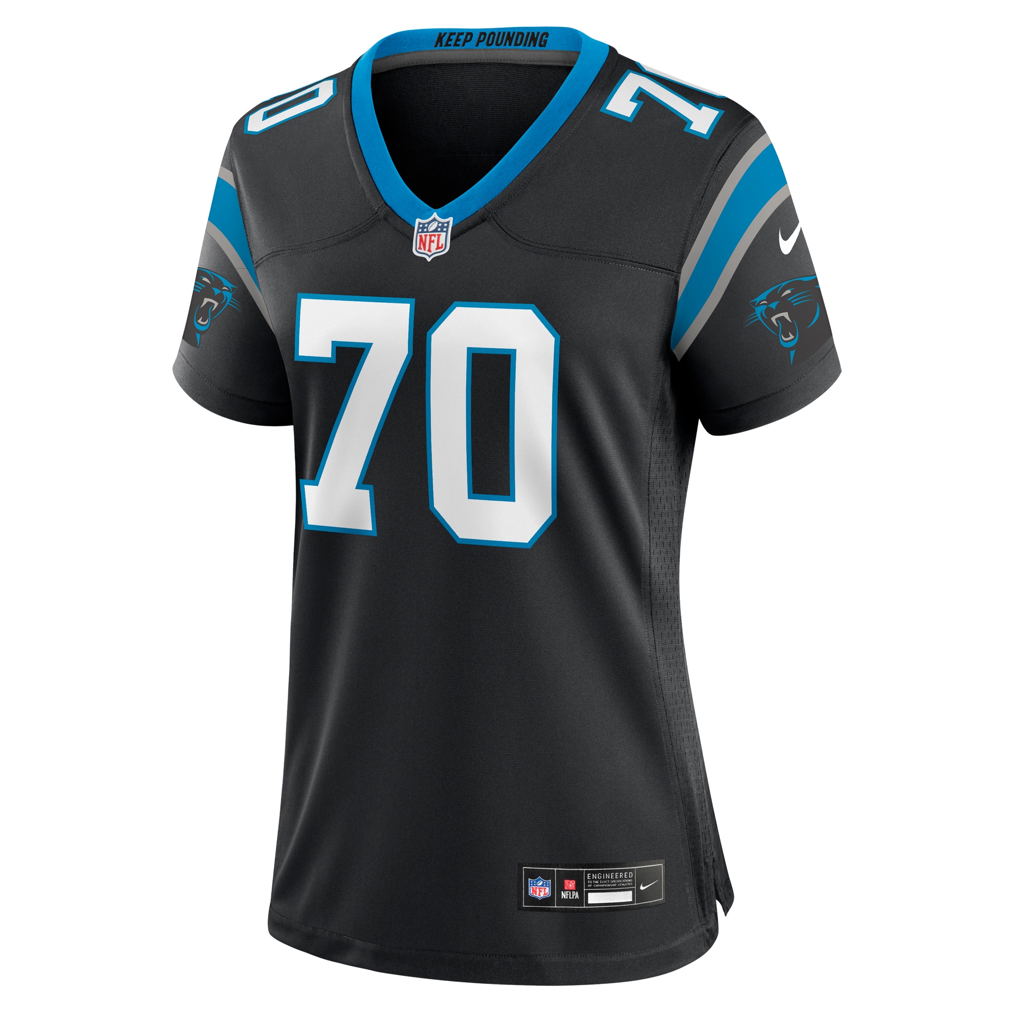 Brady Christensen Carolina Panthers Nike Women’s Team Game Jersey – Black Clowdercats