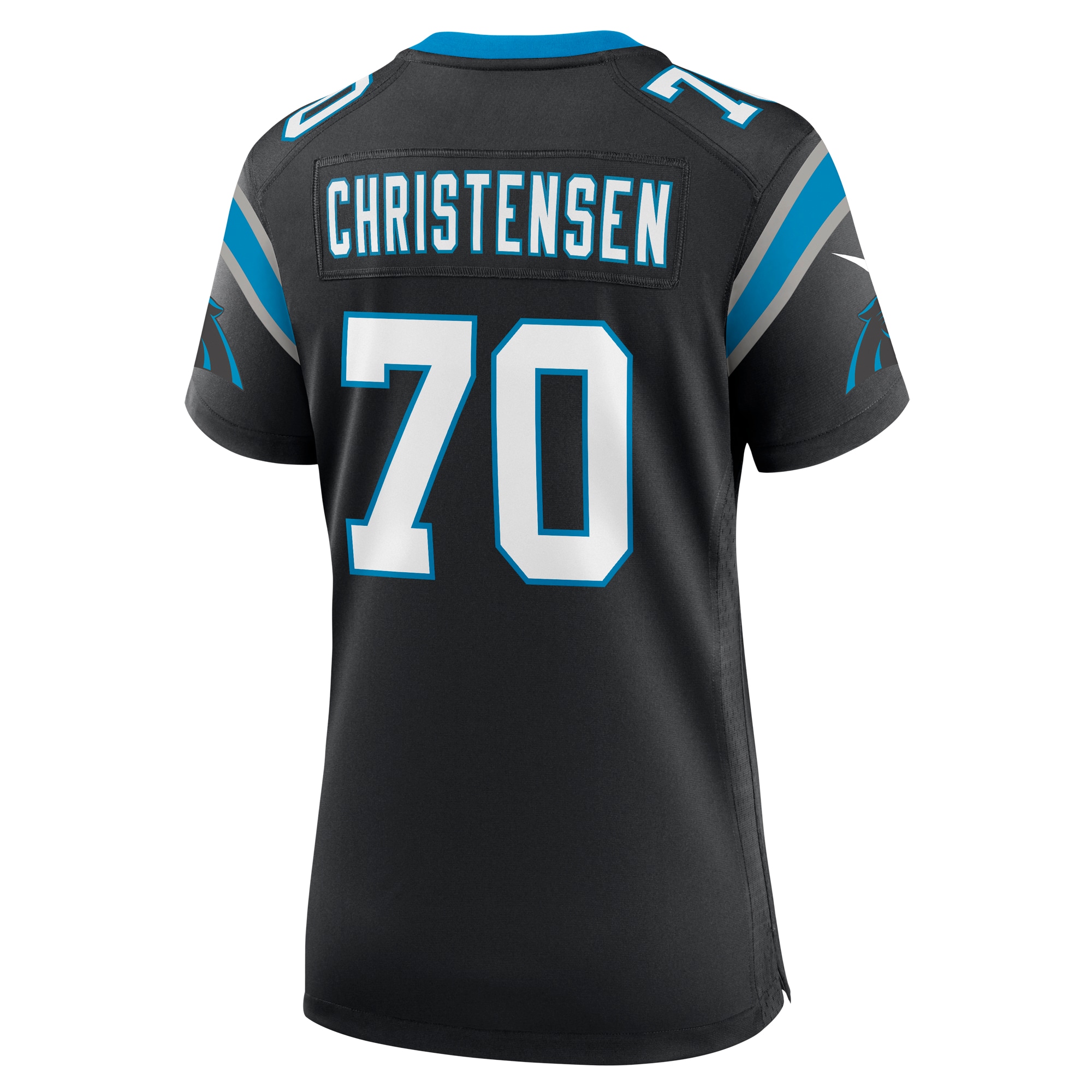 Brady Christensen Carolina Panthers Nike Women’s Team Game Jersey – Black Clowdercats
