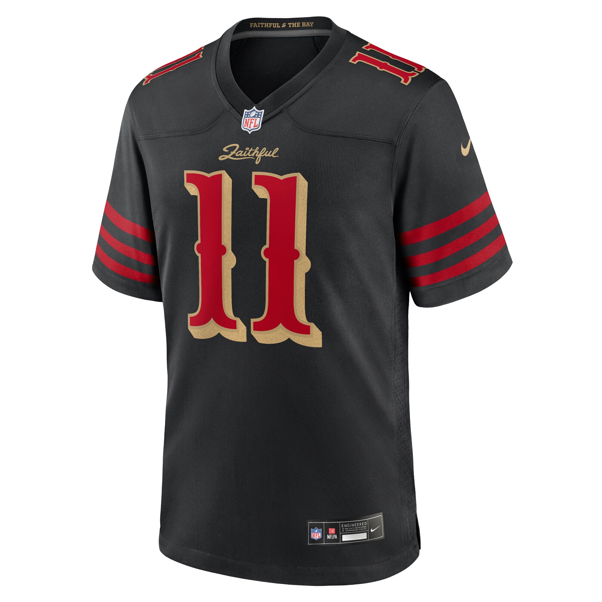 Brandon Aiyuk San Francisco 49ers Nike 2025 Rivalries Collection Game Jersey – Black Clowdercats