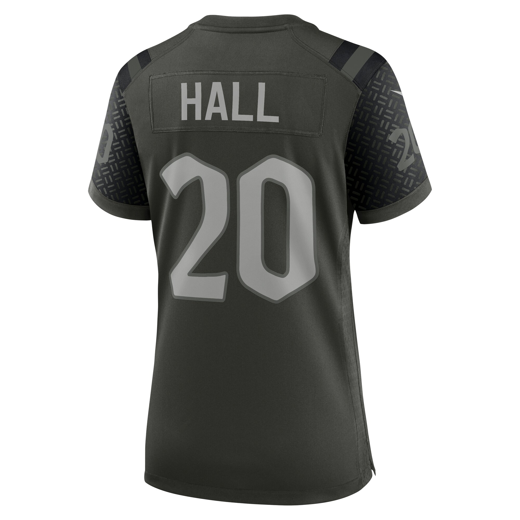 Breece Hall New York Jets Nike Women’s 2025 Rivalries Collection Game Jersey – Gotham Green Clowdercats