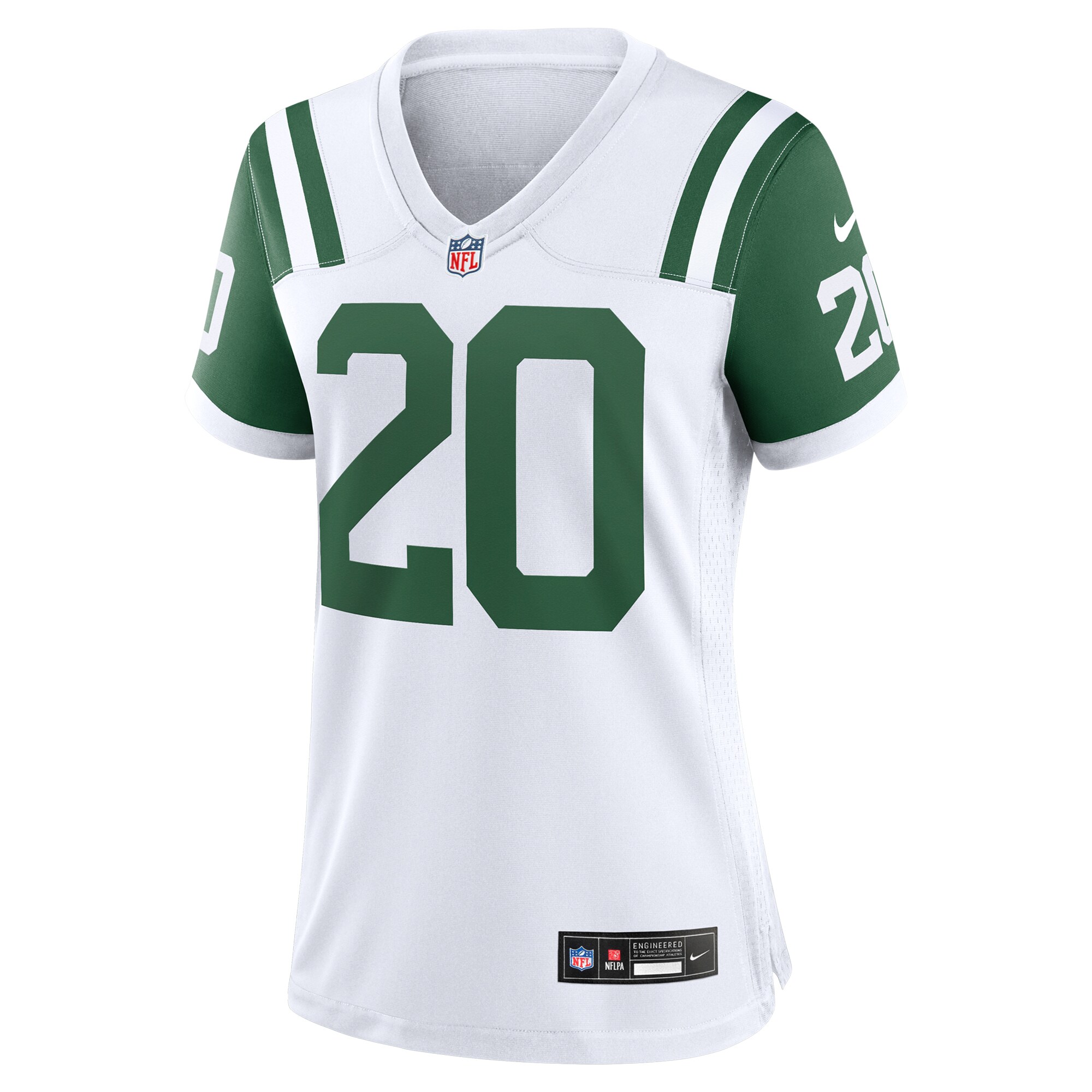 Breece Hall New York Jets Nike Women’s Classic Alternate Game Jersey – White Clowdercats