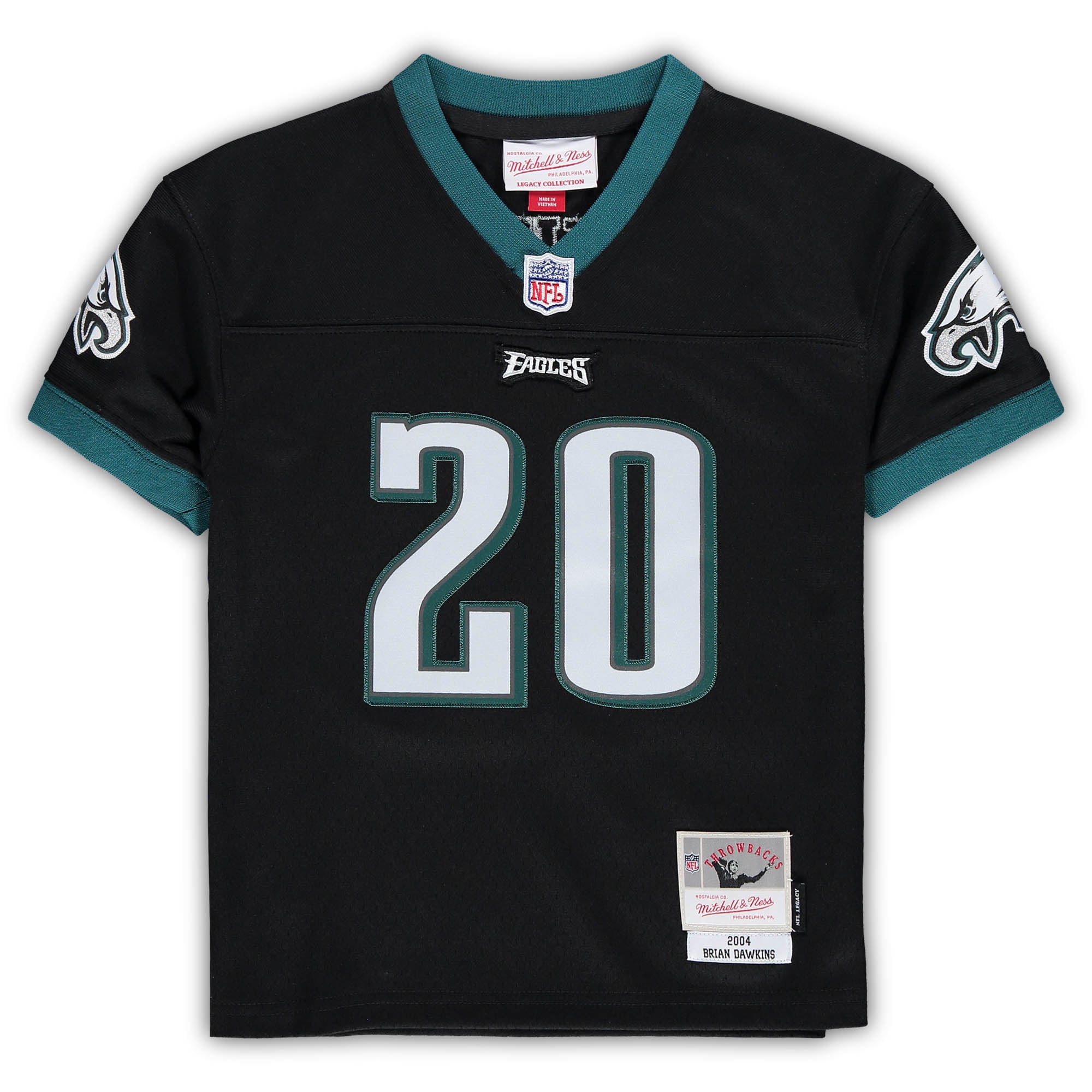 Brian Dawkins Philadelphia Eagles Mitchell & Ness Toddler 2004 Retired Legacy Jersey – Black Clowdercats