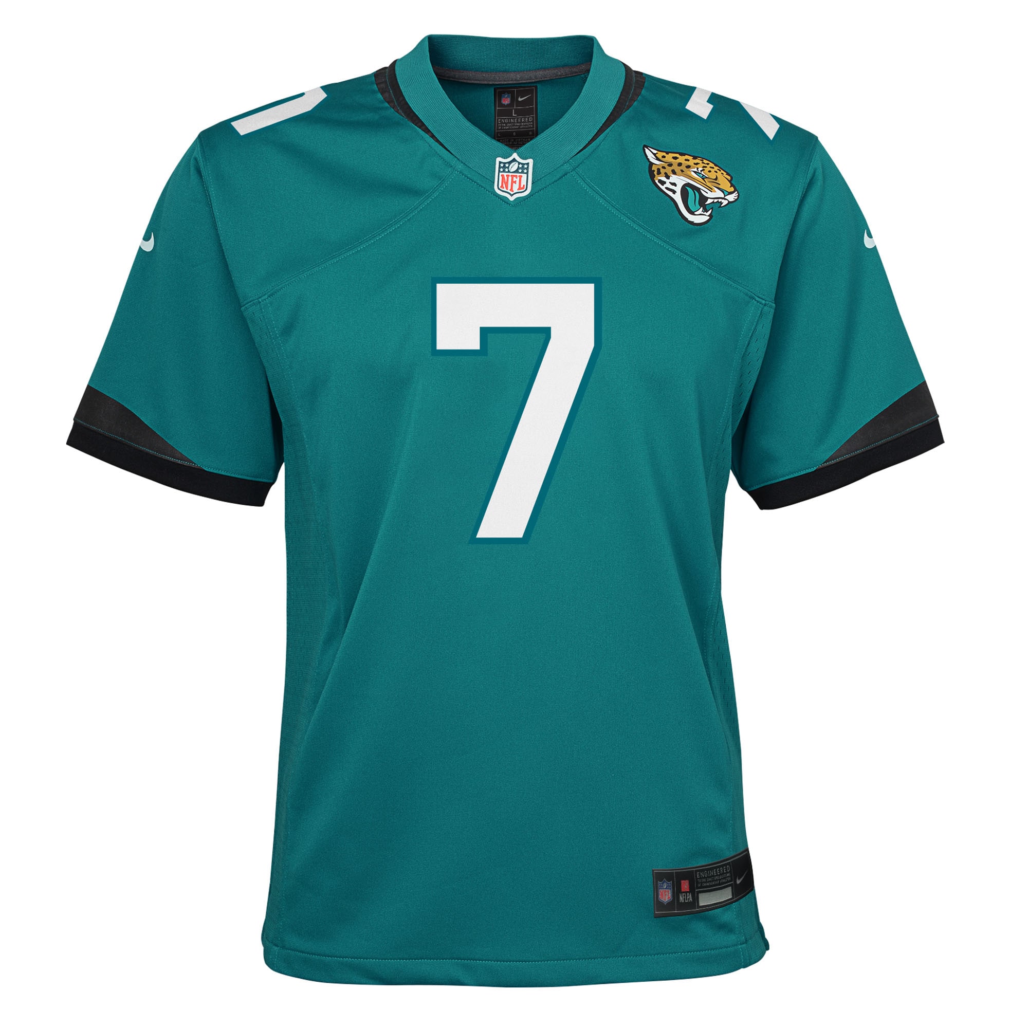 Brian Thomas Jr. Jacksonville Jaguars Nike Youth Team Game Jersey – Teal Clowdercats