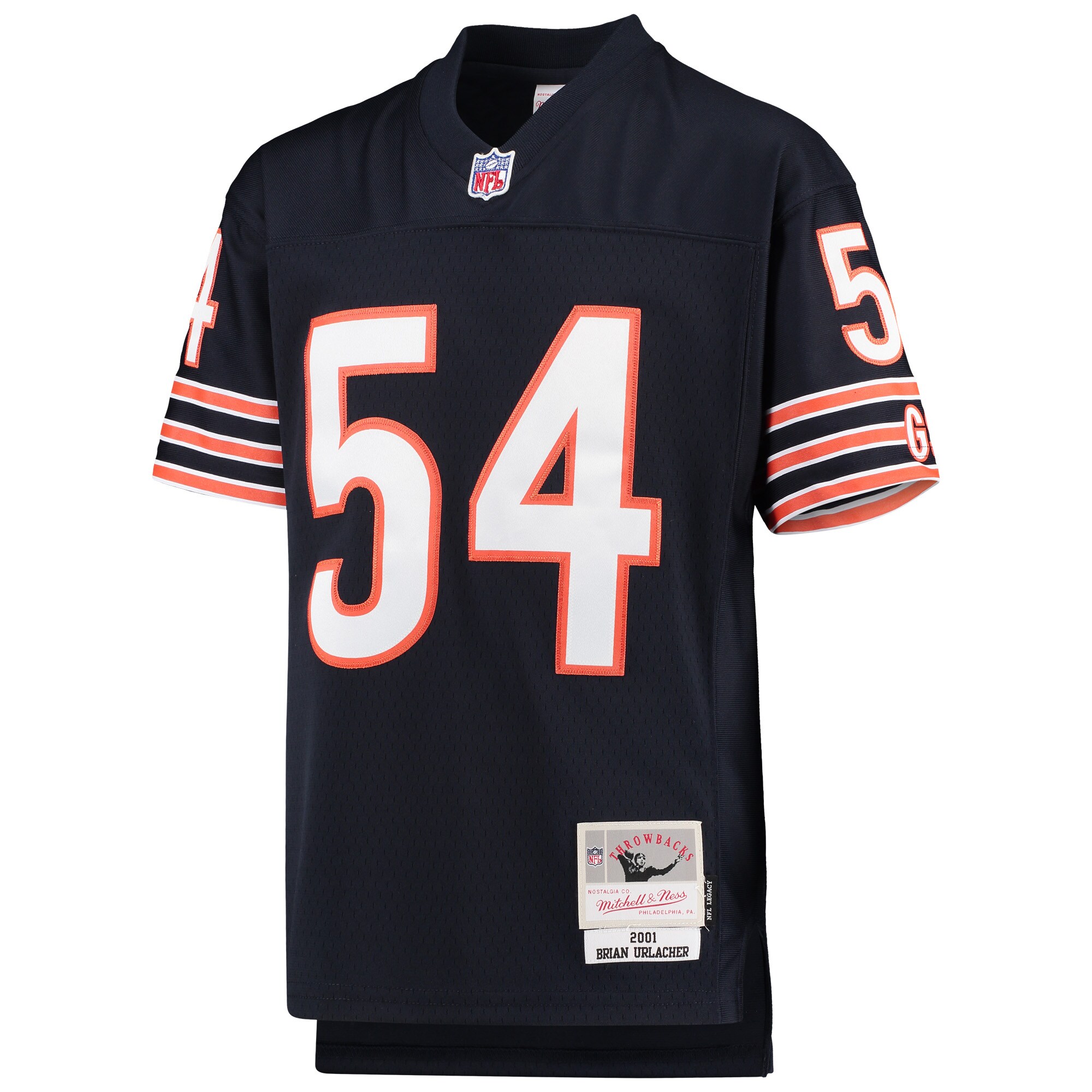 Brian Urlacher Chicago Bears Mitchell & Ness Youth 2001 Legacy Retired Player Jersey – Navy Clowdercats
