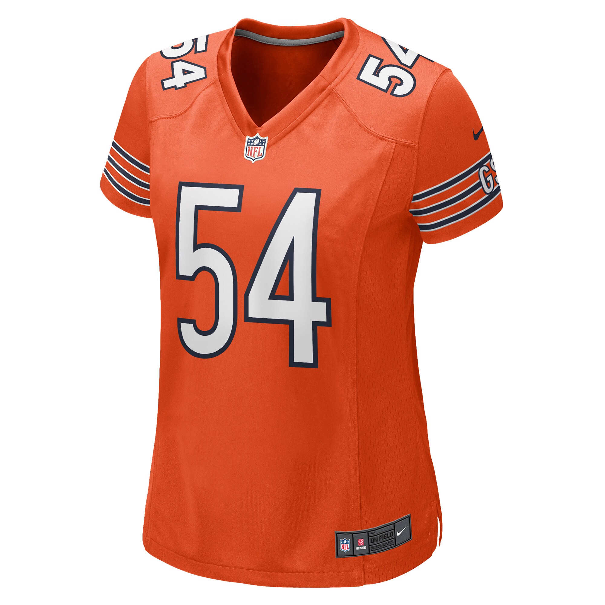 Brian Urlacher Chicago Bears Nike Women’s Retired Player Jersey – Orange Clowdercats