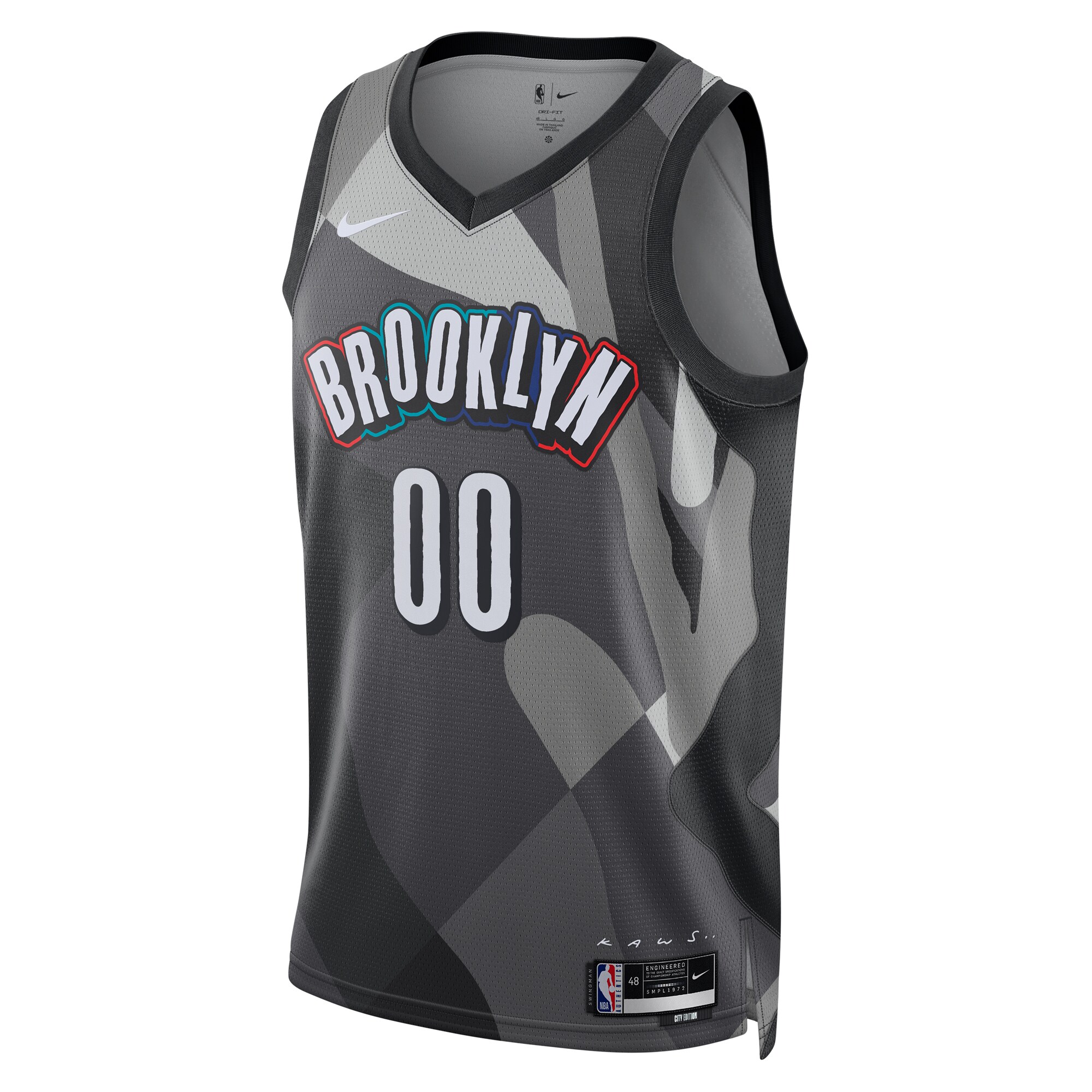 Brooklyn Nets Nike Unisex 2024/25 Custom Swingman Jersey – City Edition – Gray Clowdercats