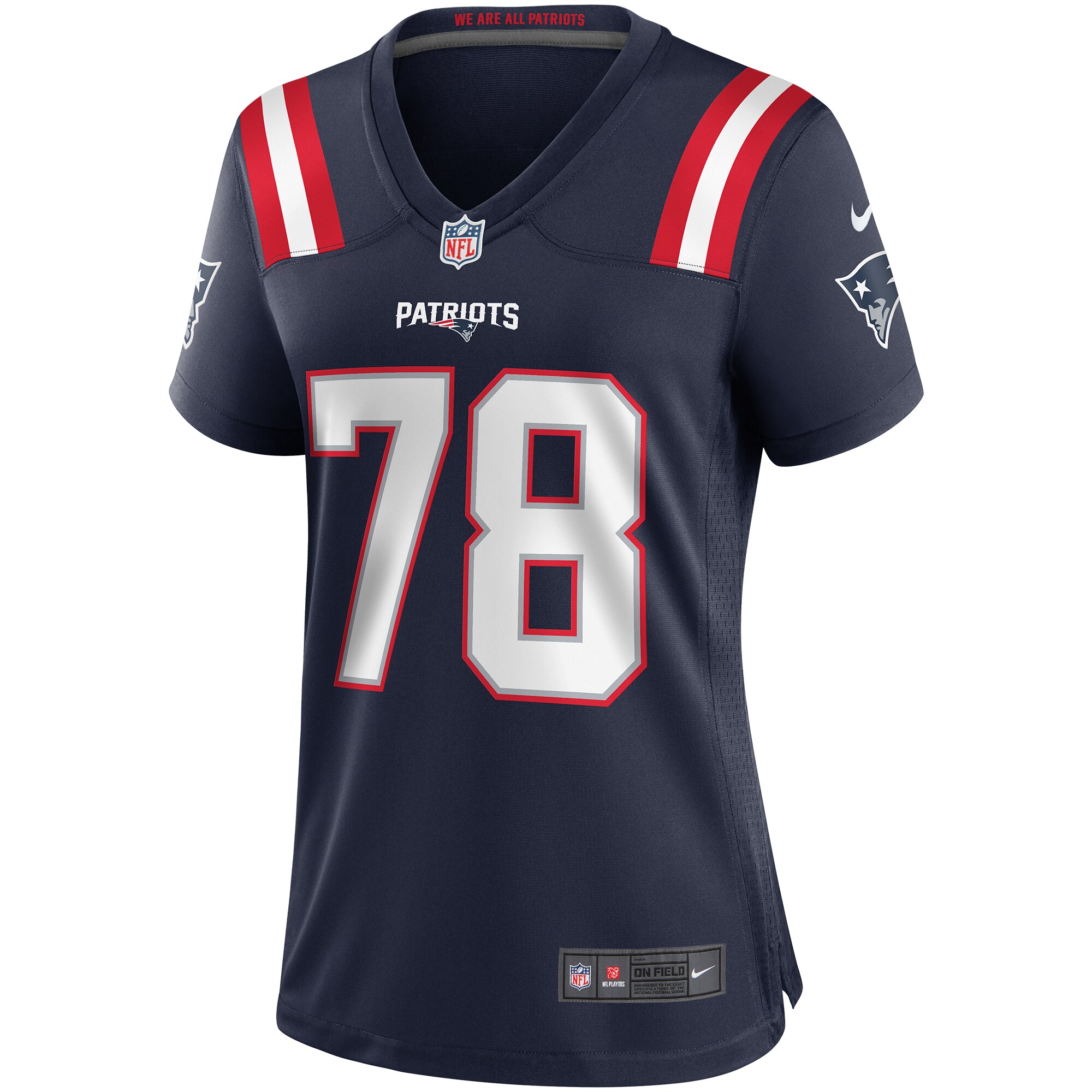 Bruce Armstrong New England Patriots Nike Women’s Game Retired Player Jersey – Navy Clowdercats
