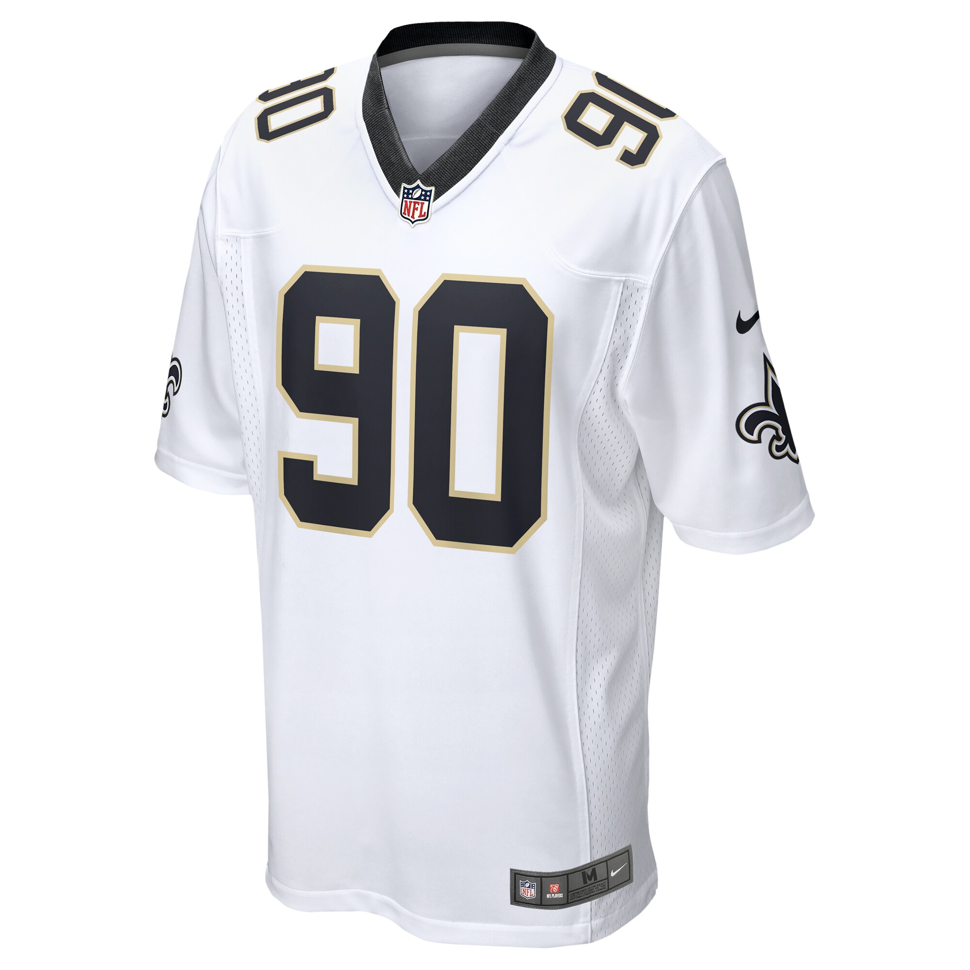 Bryan Bresee New Orleans Saints Nike Game Jersey – White Clowdercats