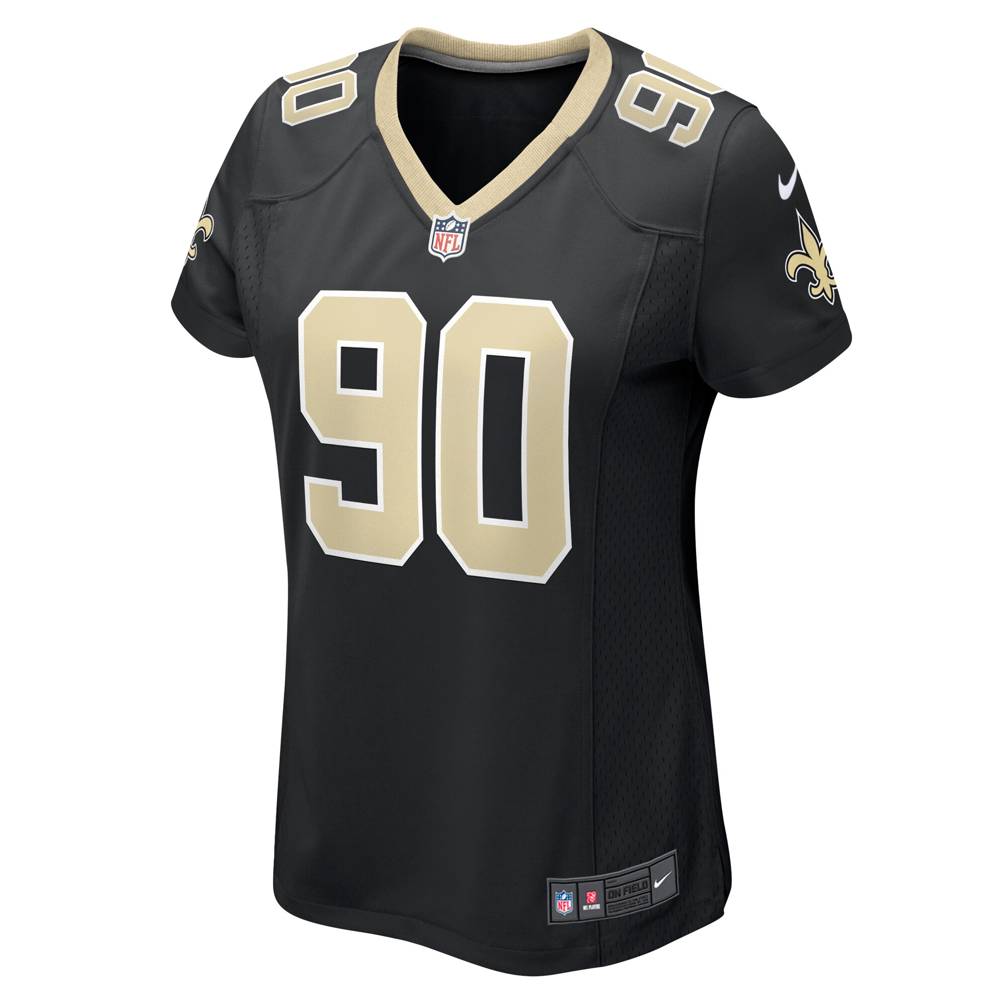 Bryan Bresee New Orleans Saints Nike Women’s Game Jersey – Black Clowdercats