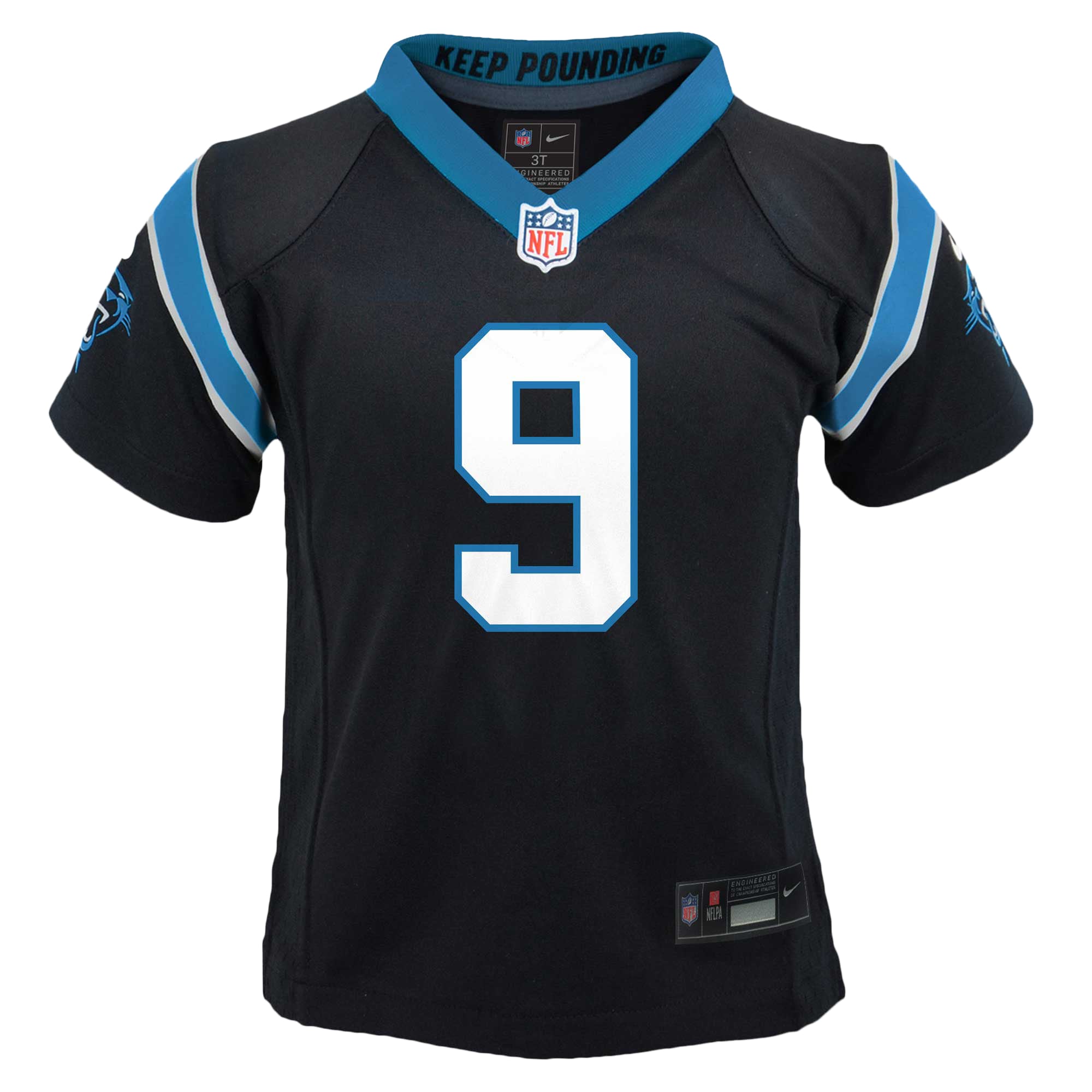 Bryce Young Carolina Panthers Nike Preschool Player Game Jersey – Black Clowdercats