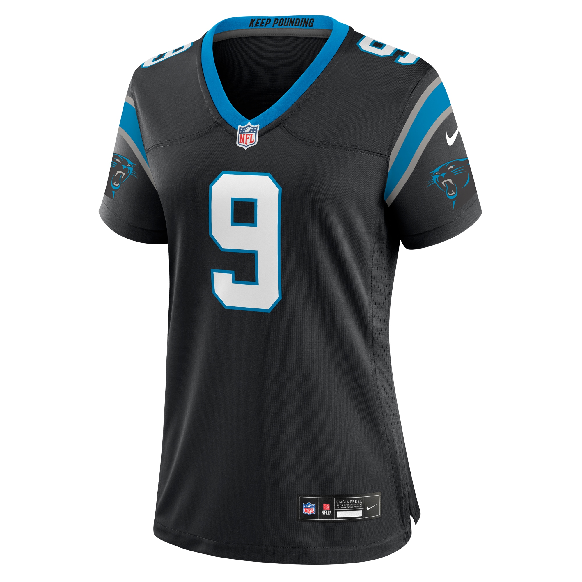 Bryce Young Carolina Panthers Nike Women’s Team Game Jersey – Black Clowdercats