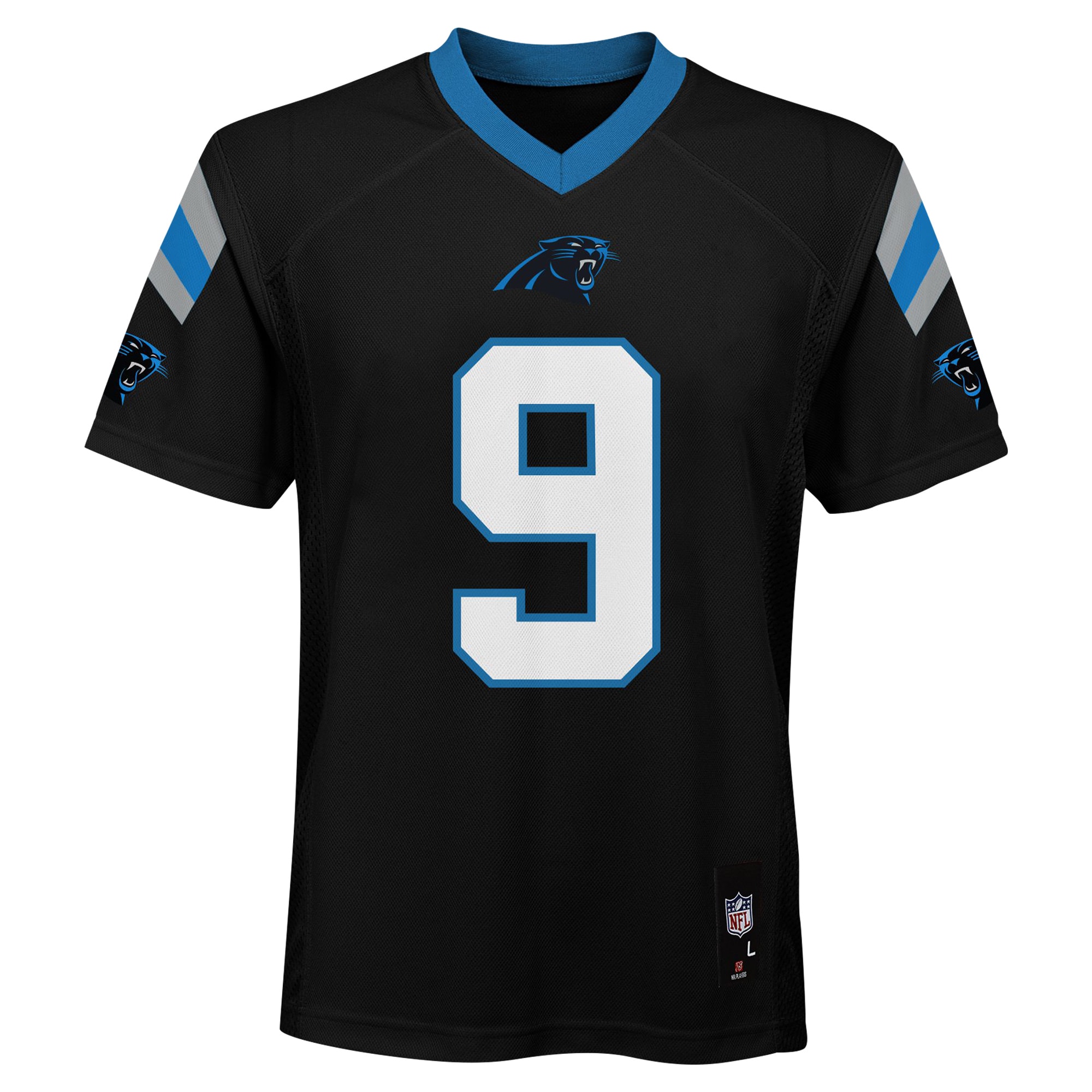 Bryce Young Carolina Panthers Youth Replica Player Jersey – Black Clowdercats