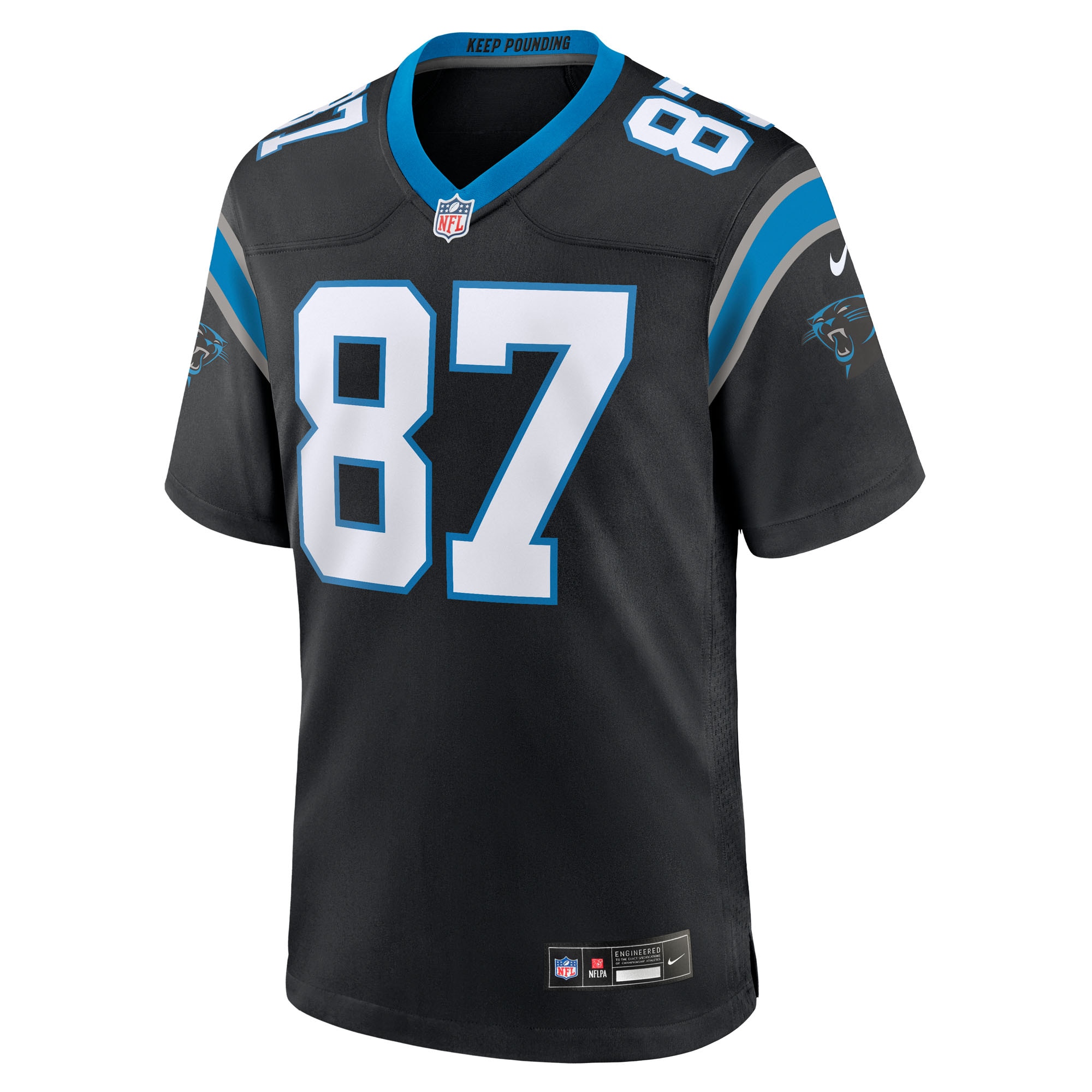 Brycen Tremayne Carolina Panthers Nike Team Game Jersey – Black Clowdercats