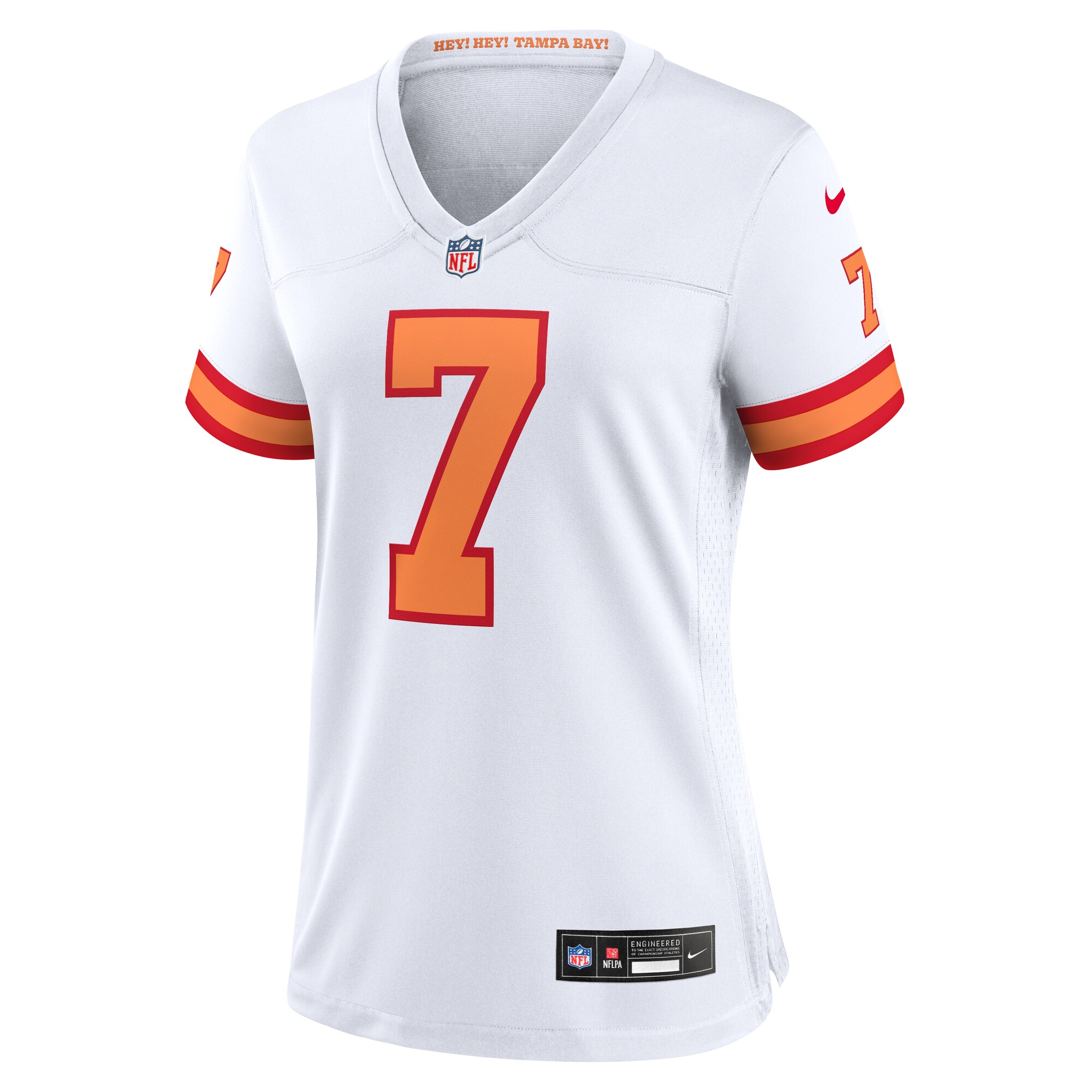 Bucky Irving ’76 Tampa Bay Buccaneers Nike Women’s Game Jersey – White Clowdercats