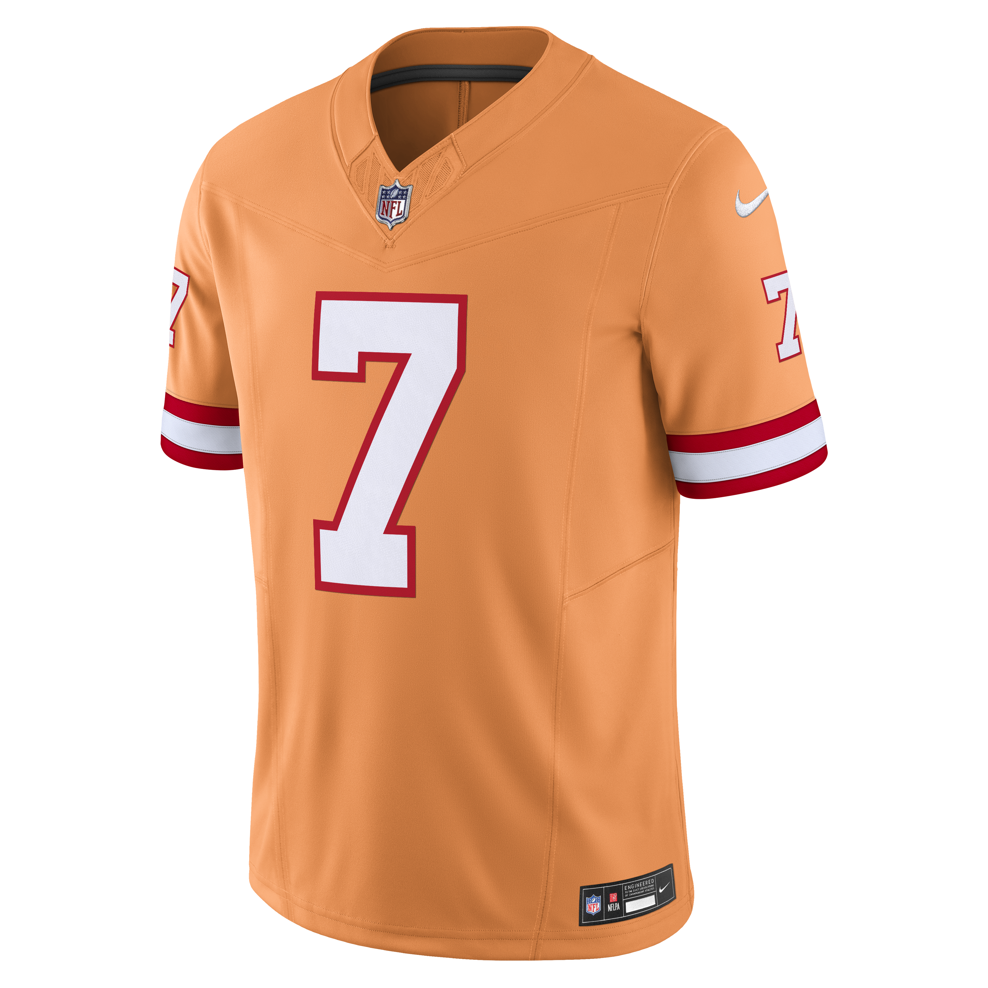 Bucky Irving Tampa Bay Buccaneers Nike Alternate 2 Throwback Vapor F.U.S.E. Limited Jersey – Orange Clowdercats