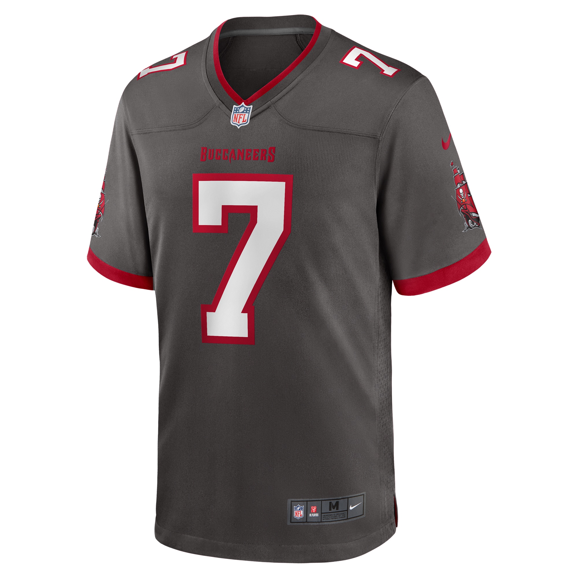 Bucky Irving Tampa Bay Buccaneers Nike Alternate Game Jersey – Pewter Clowdercats