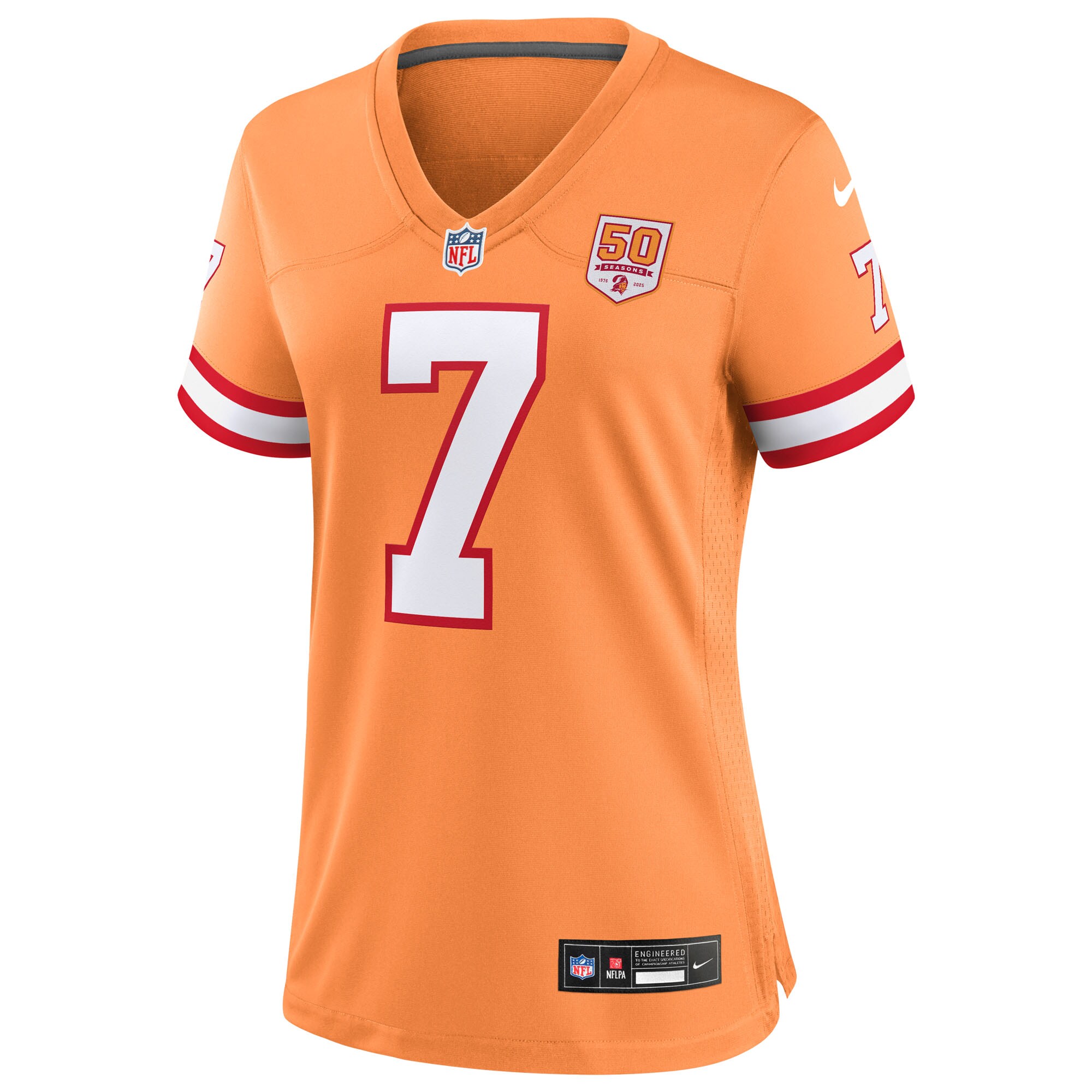 Bucky Irving Tampa Bay Buccaneers Nike Women’s 50th Season Game Jersey – Creamsicle Clowdercats