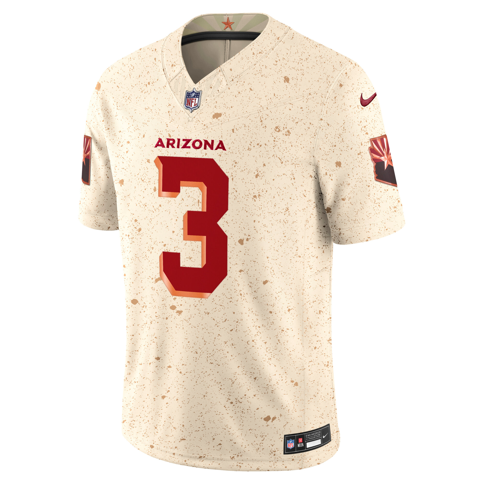 Budda Baker Arizona Cardinals Nike 2025 Rivalries Collection Limited Jersey – Natural Clowdercats