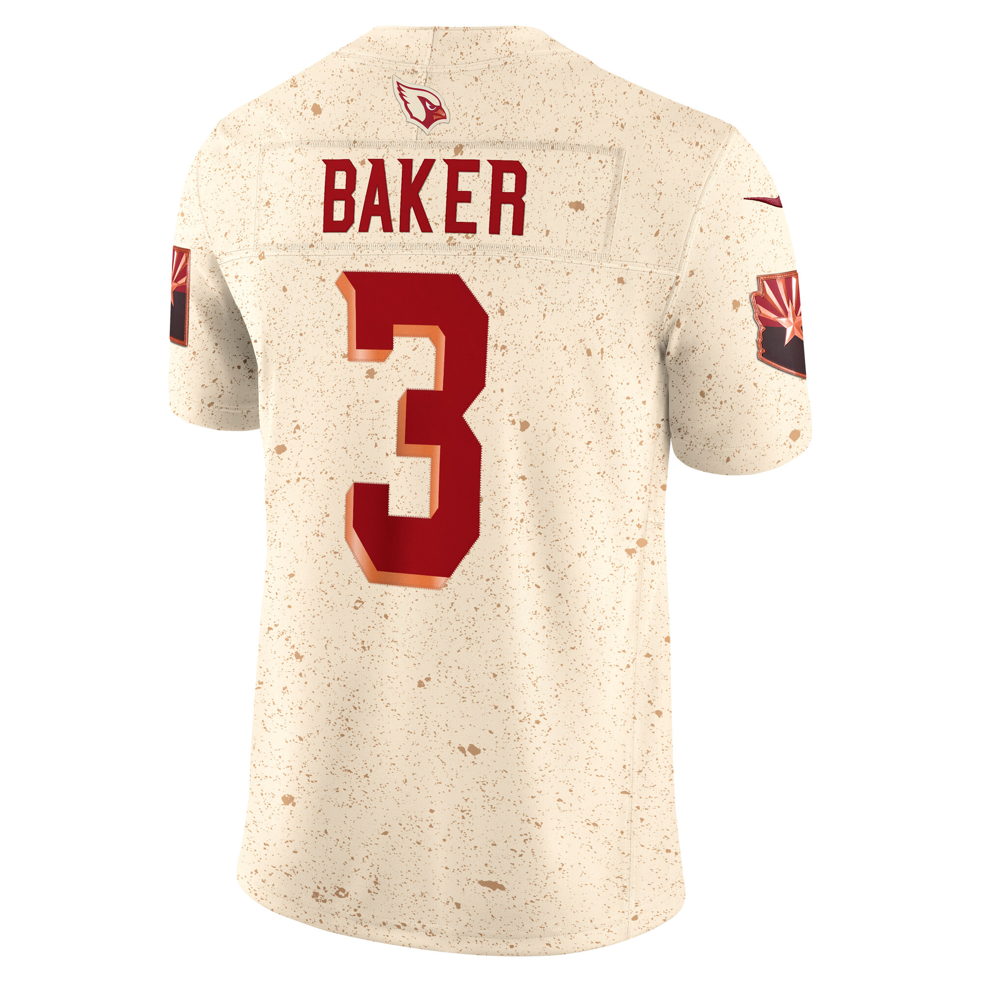 Budda Baker Arizona Cardinals Nike 2025 Rivalries Collection Limited Jersey – Natural Clowdercats