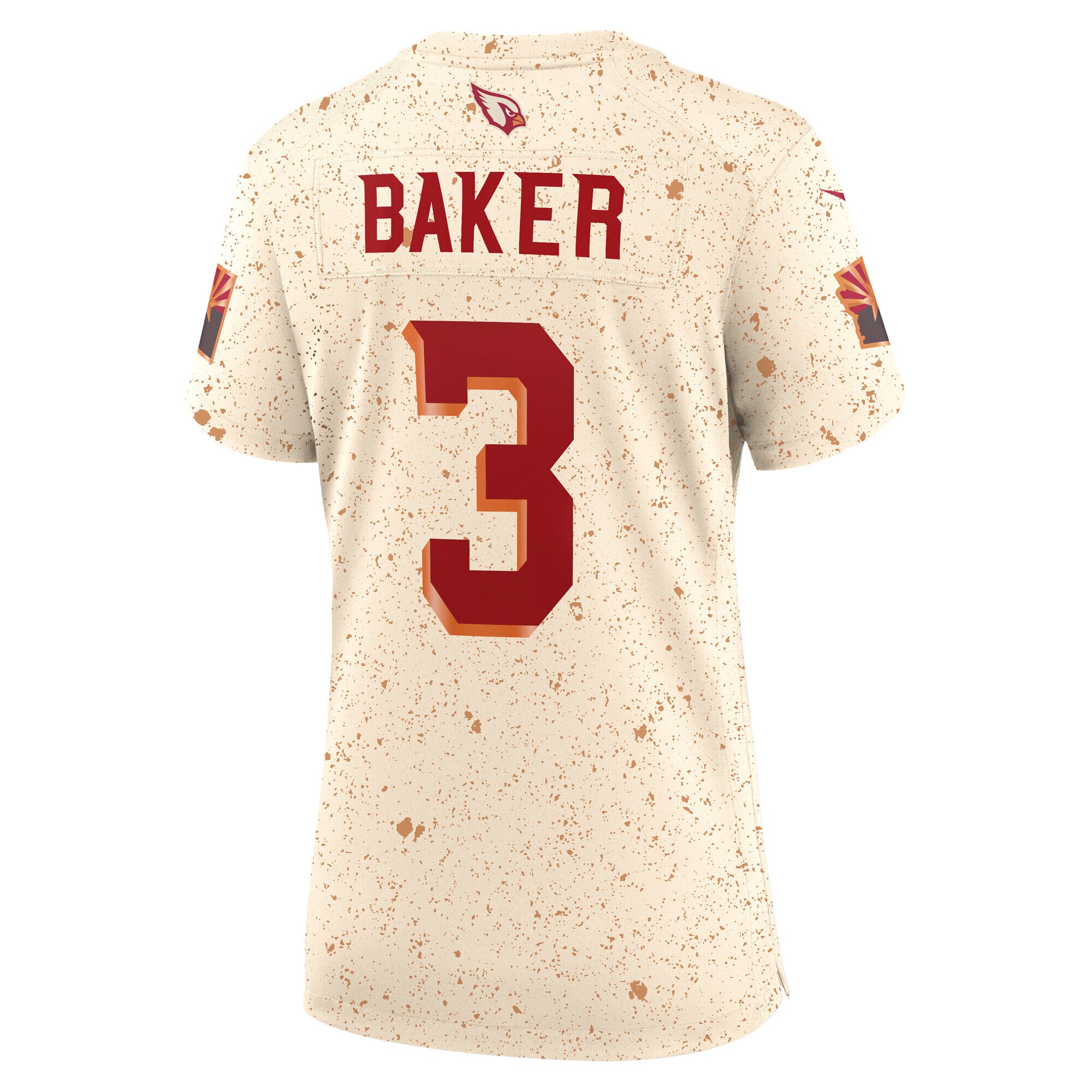 Budda Baker Arizona Cardinals Nike Women’s 2025 Rivalries Collection Game Jersey – Natural Clowdercats