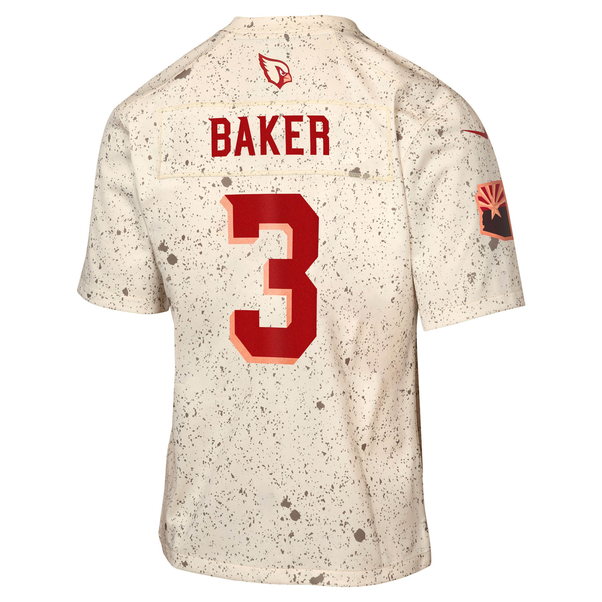 Budda Baker Arizona Cardinals Nike Youth 2025 Rivalries Collection Game Jersey – Natural Clowdercats