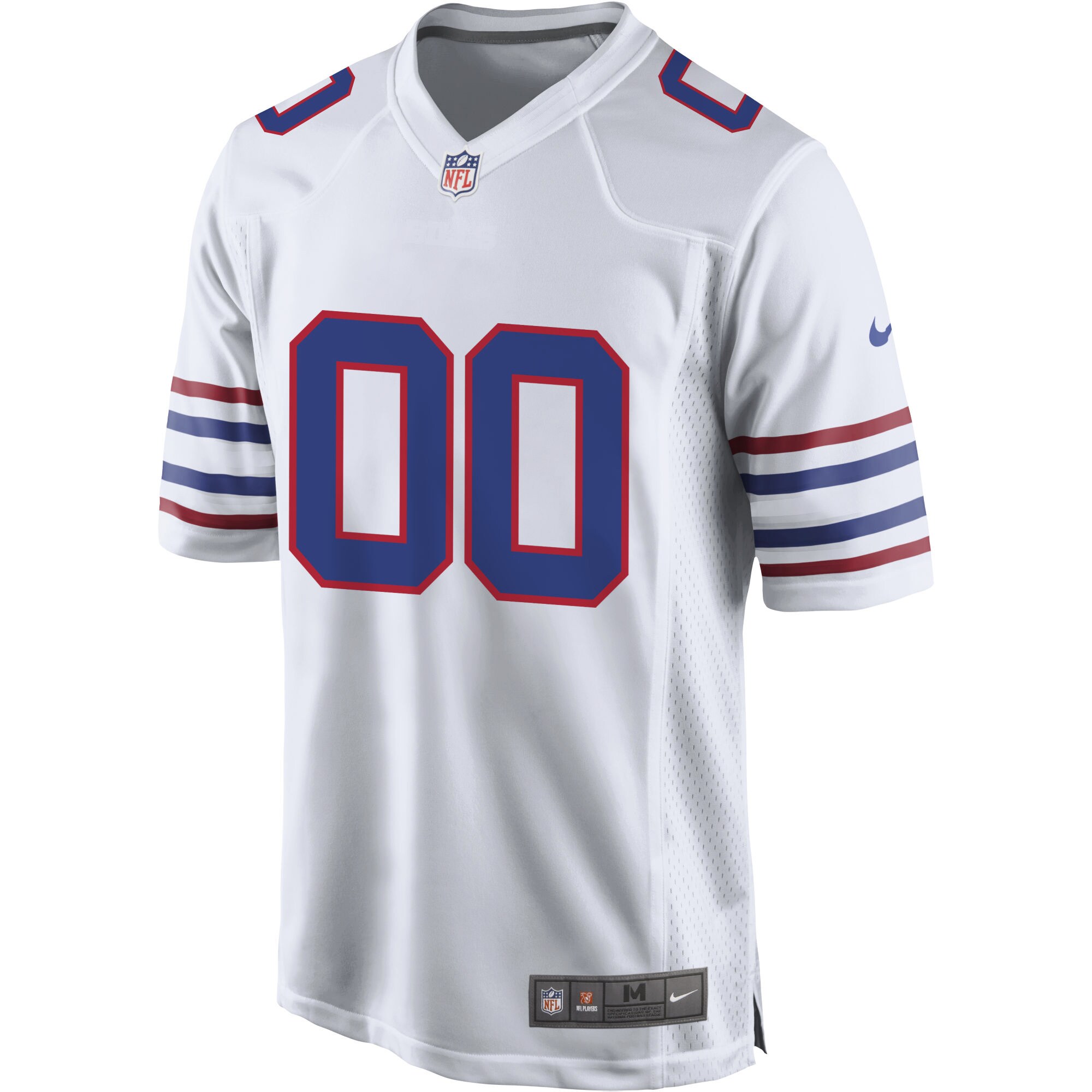 Buffalo Bills Nike Alternate Custom Game Jersey – White Clowdercats