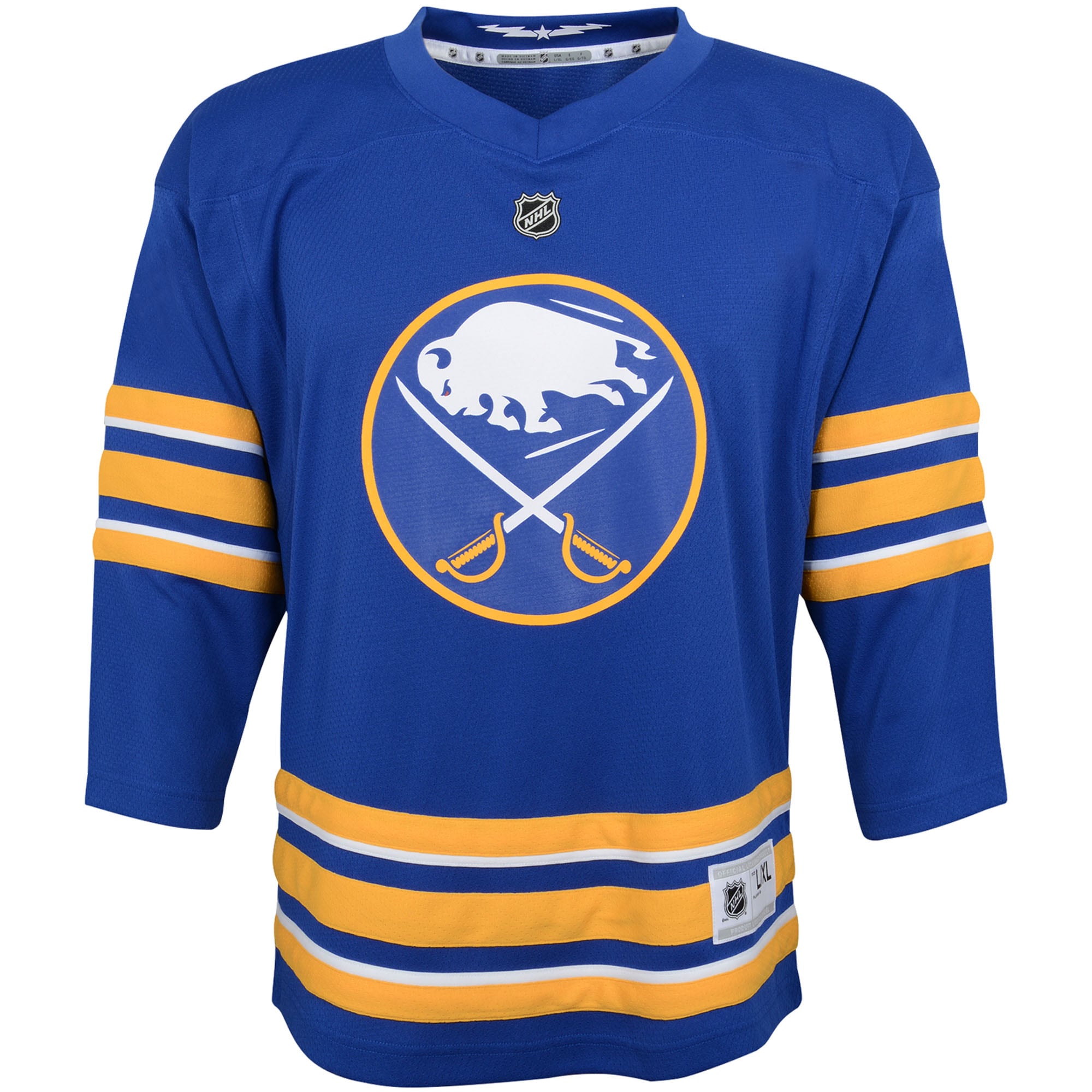 Buffalo Sabres Youth Home Replica Custom Jersey – Blue Clowdercats