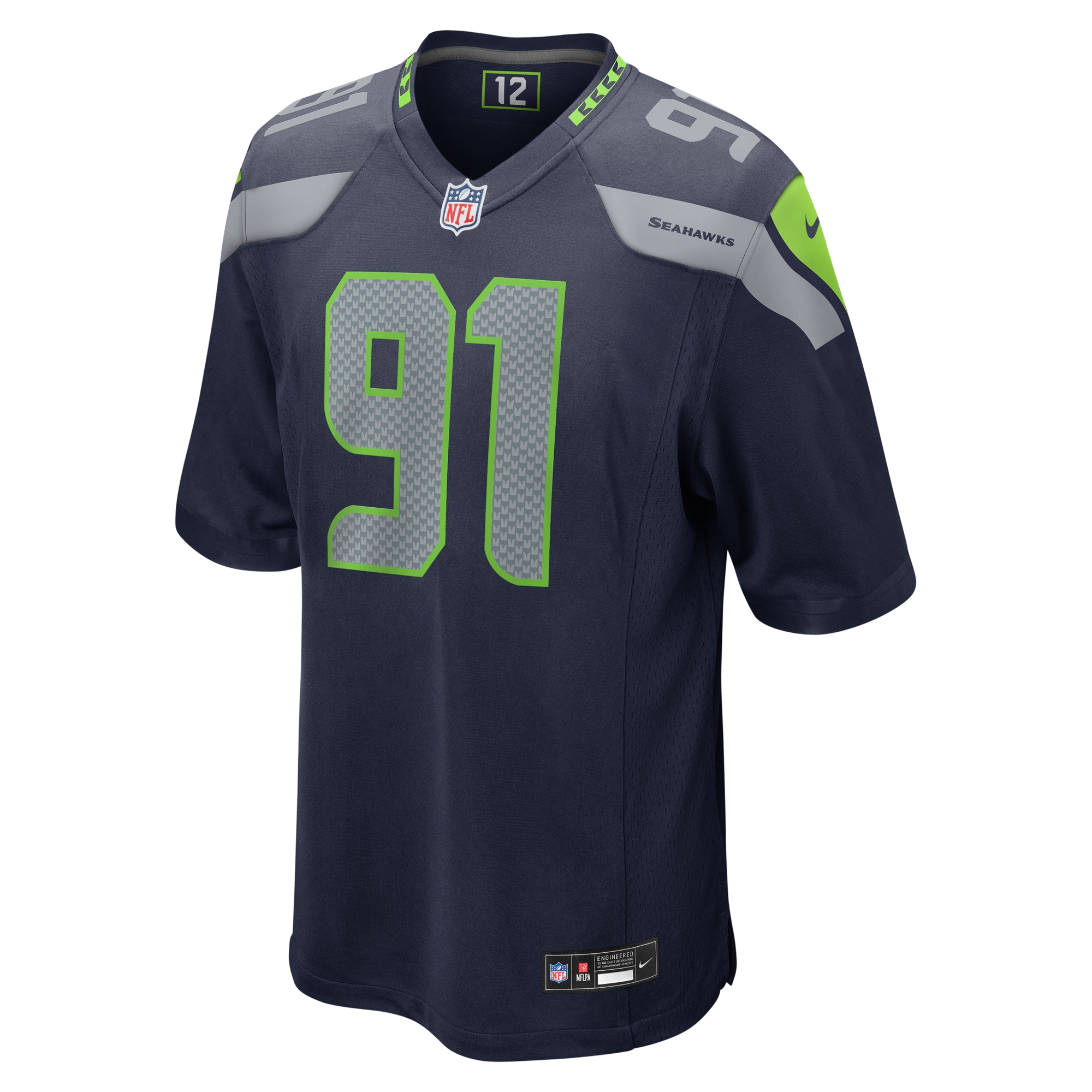 Byron Murphy II Seattle Seahawks Nike Player Game Jersey – College Navy Clowdercats