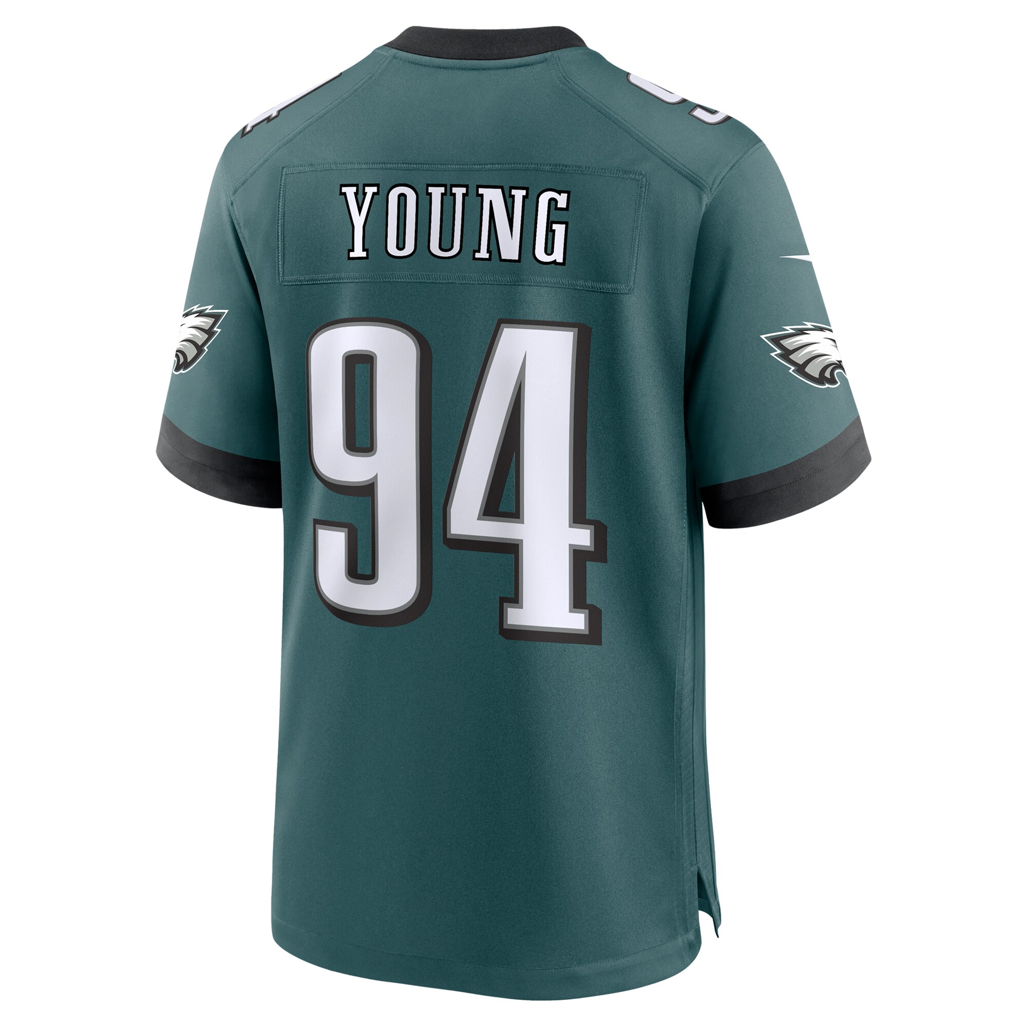 Byron Young Philadelphia Eagles Nike Team Game Jersey – Midnight Green Clowdercats