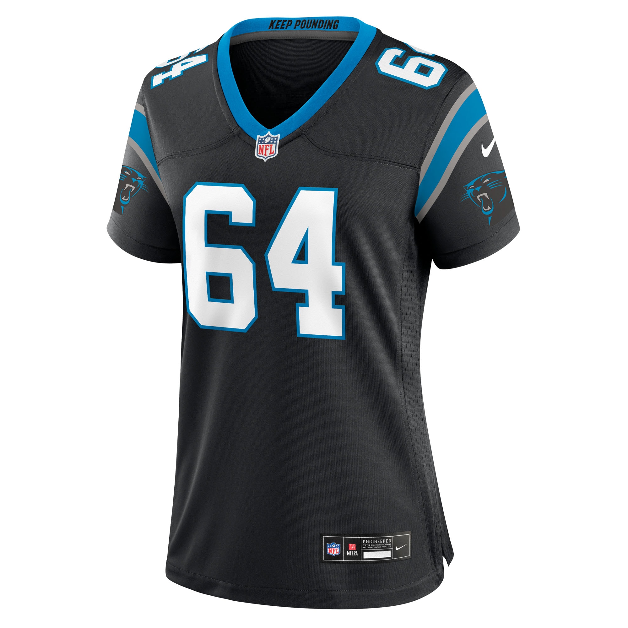 Cade Mays Carolina Panthers Nike Women’s Team Game Jersey – Black Clowdercats