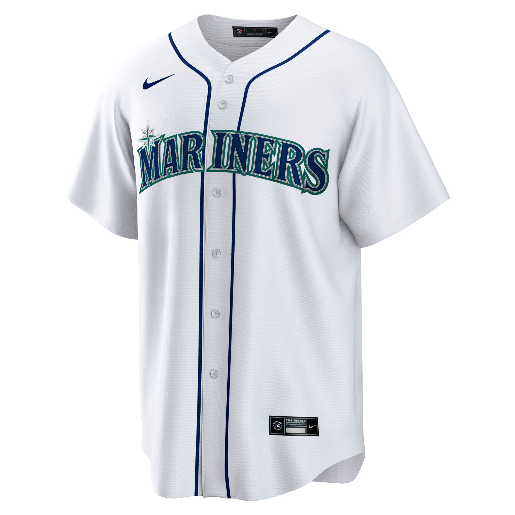Cal Raleigh Seattle Mariners Nike Home Replica Player Jersey – White