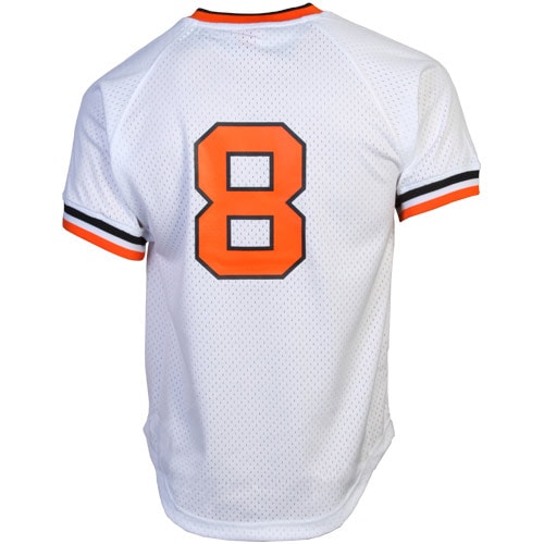 Cal Ripken Jr. Baltimore Orioles Mitchell & Ness 1985 Authentic Cooperstown Collection Mesh Batting Practice Jersey – White