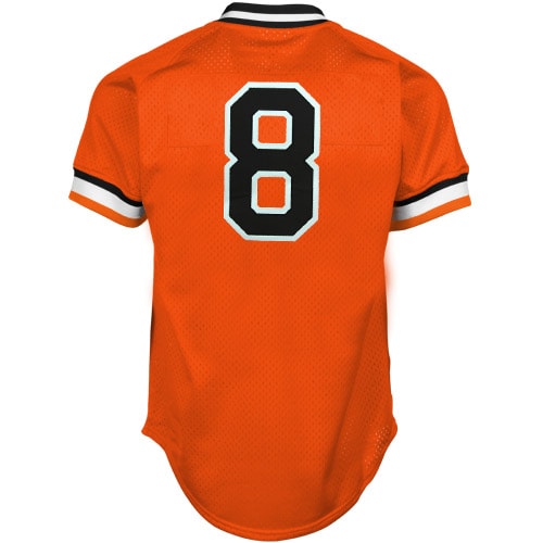 Cal Ripken Jr Baltimore Orioles Mitchell & Ness 1988 Authentic Cooperstown Collection Mesh Batting Practice Jersey – Orange