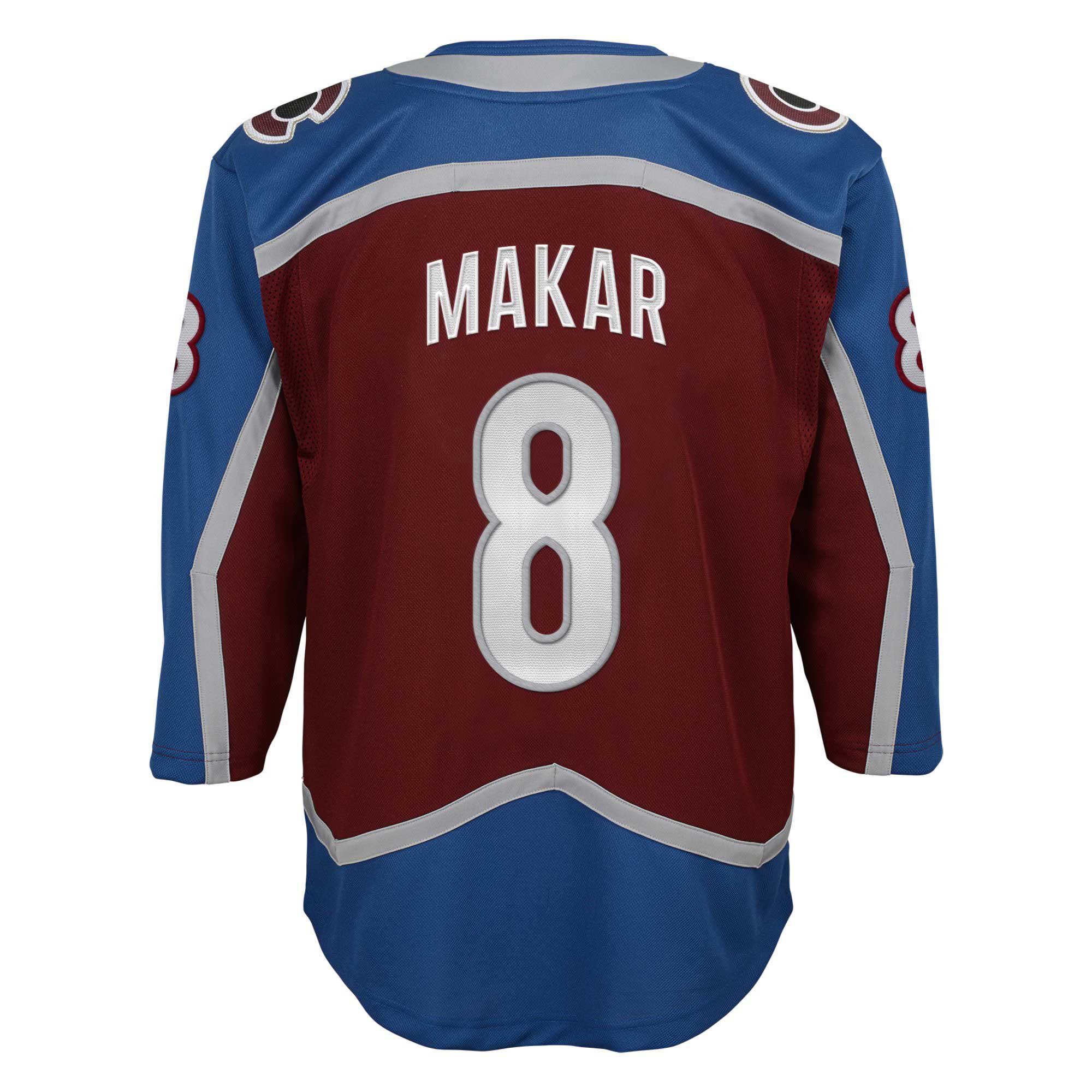 Cale Makar Colorado Avalanche Youth Home Premier Player Jersey – Burgundy Clowdercats