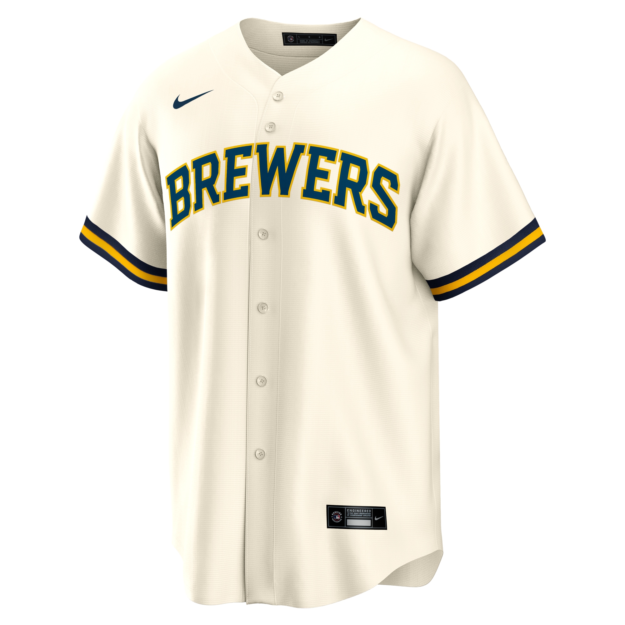 Caleb Durbin Milwaukee Brewers Nike Home Replica Jersey – Cream