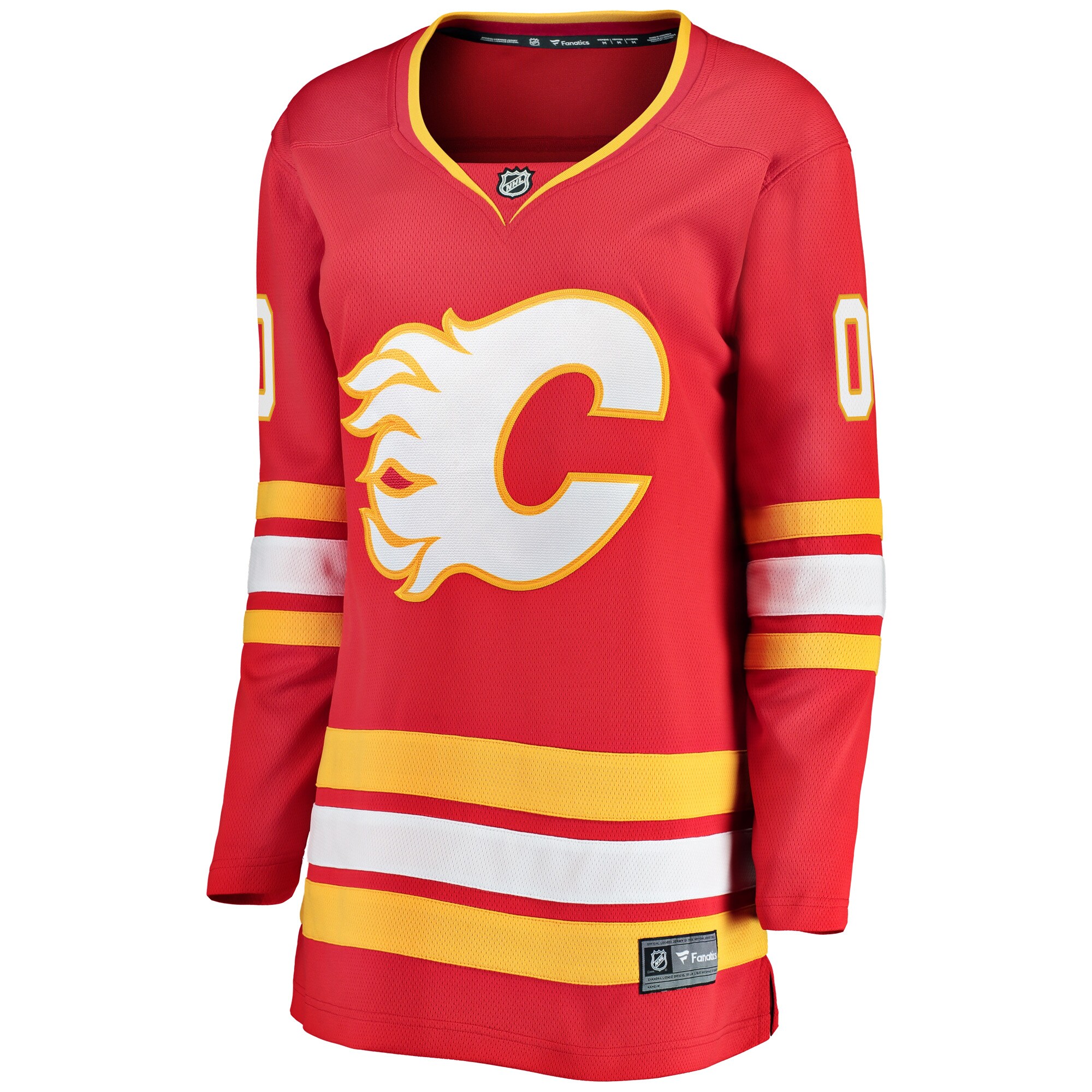 Calgary Flames Fanatics Women’s Home Breakaway Custom Jersey – Red Clowdercats