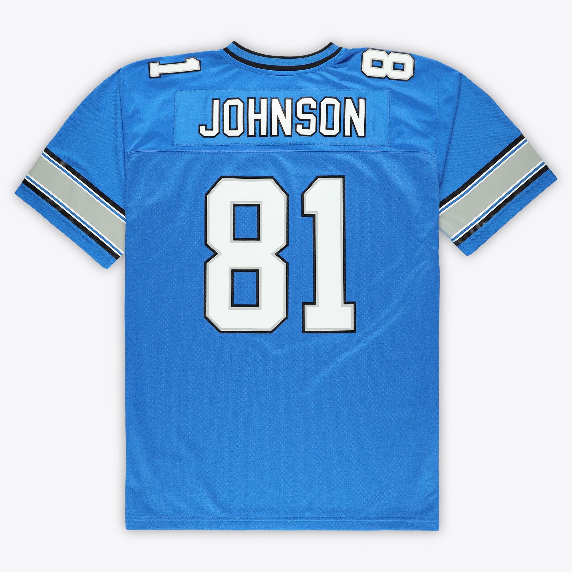 Calvin Johnson Detroit Lions Mitchell & Ness Big & Tall 2007 Legacy Retired Player Jersey – Blue Clowdercats
