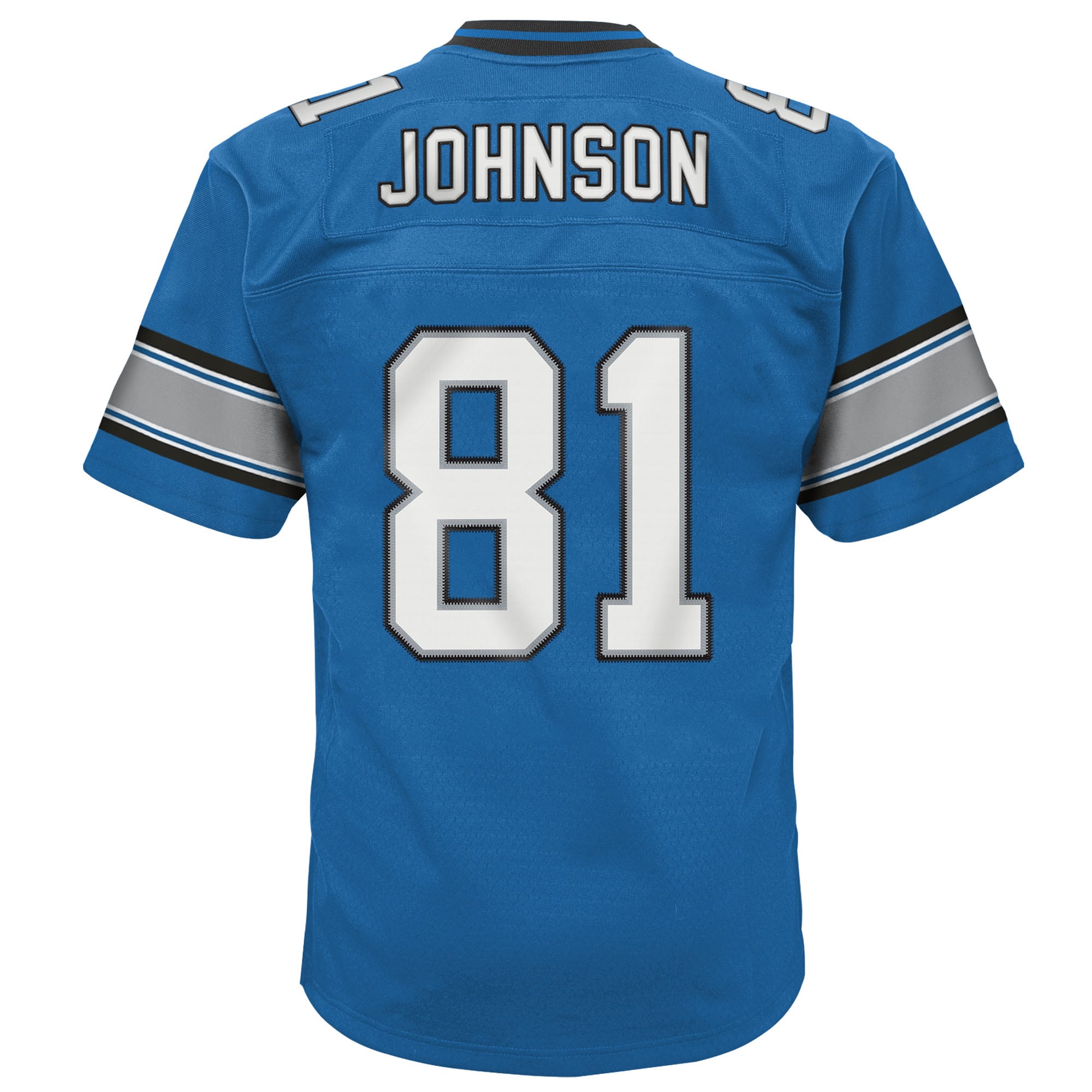 Calvin Johnson Detroit Lions Mitchell & Ness Youth Legacy Replica Jersey – Blue Clowdercats