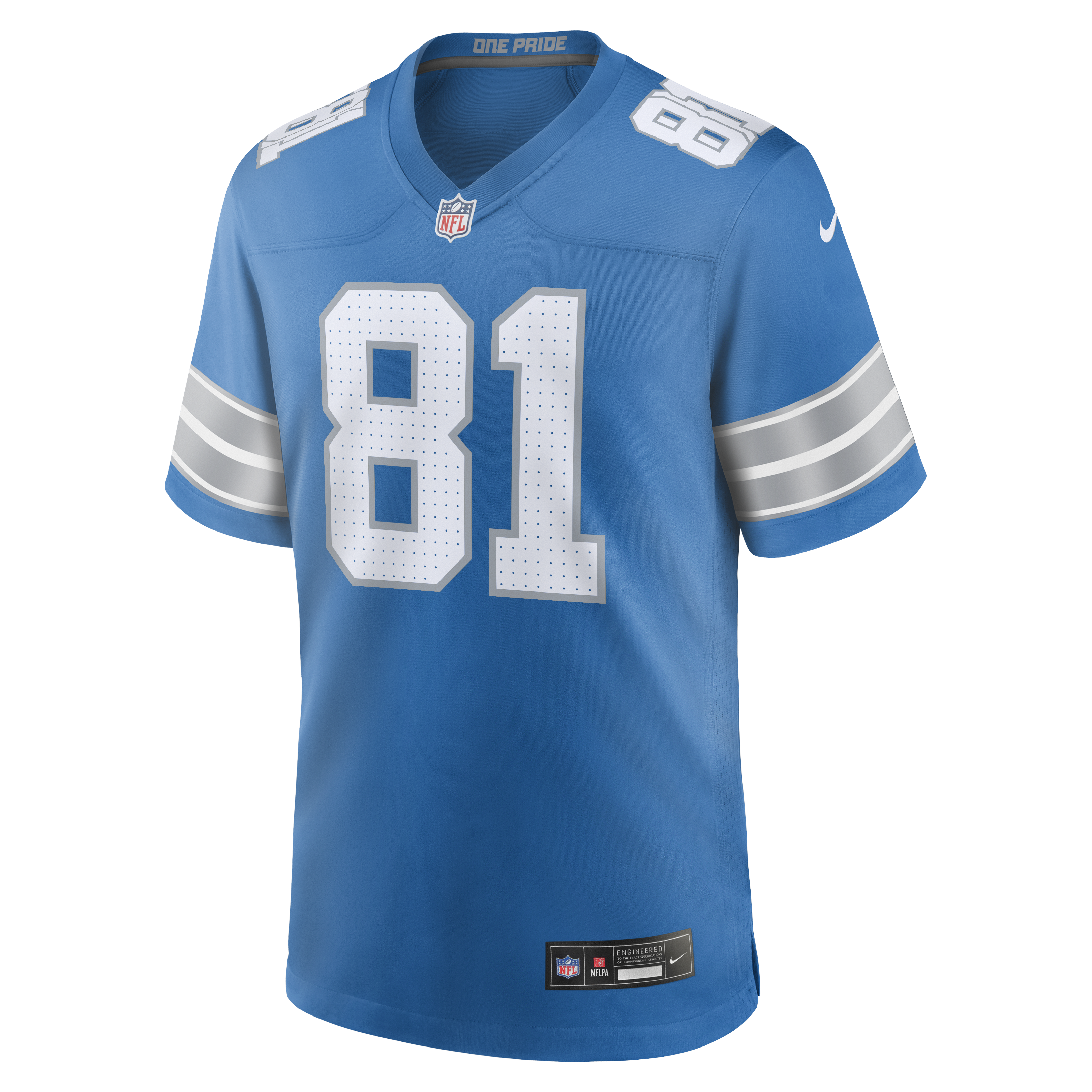 Calvin Johnson Detroit Lions Nike Team Retired Game Jersey – Blue Clowdercats