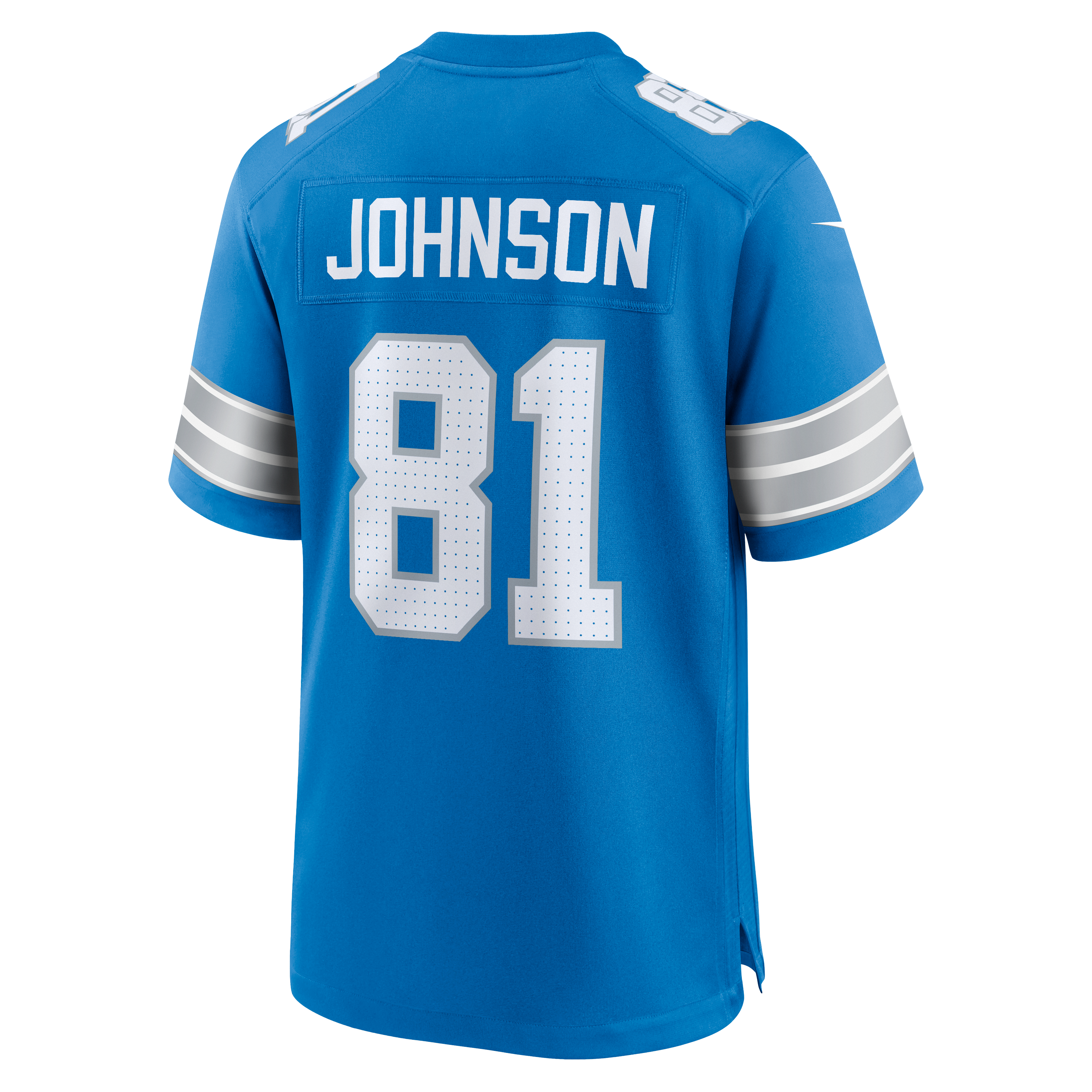 Calvin Johnson Detroit Lions Nike Team Retired Game Jersey – Blue Clowdercats