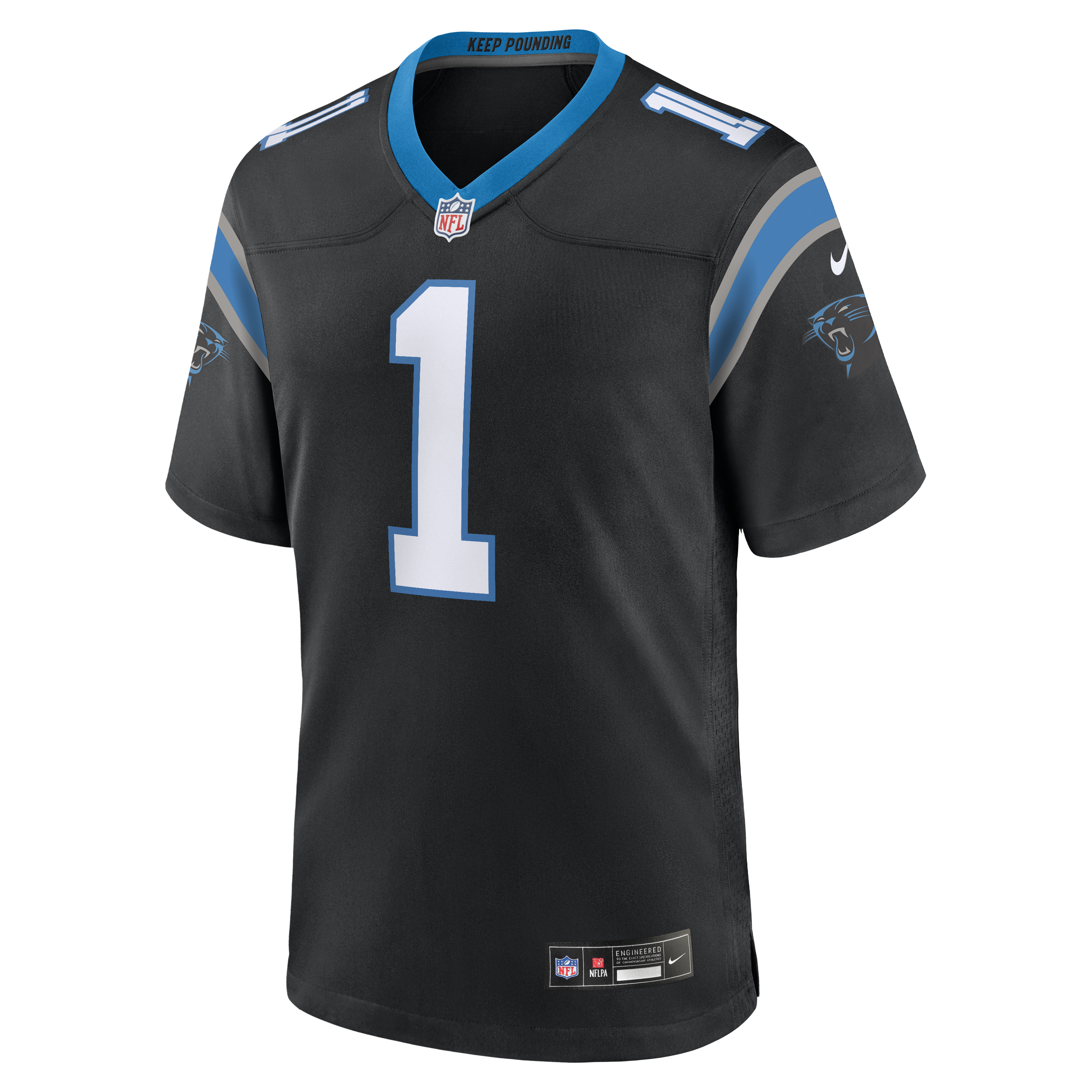 Cam Newton Carolina Panthers Nike Team Retired Game Jersey – Black Clowdercats