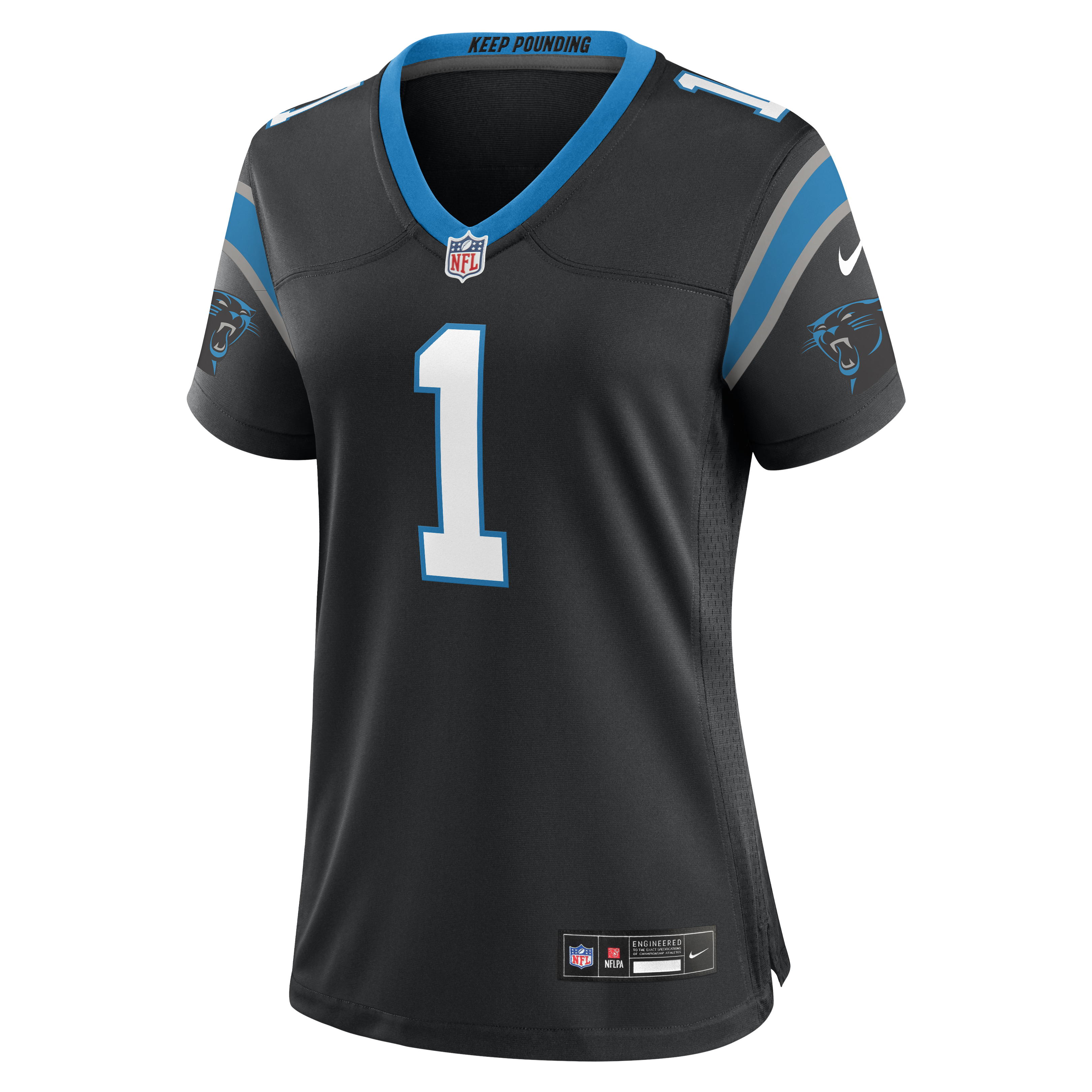 Cam Newton Carolina Panthers Nike Women’s Team Retired Game Jersey – Black Clowdercats
