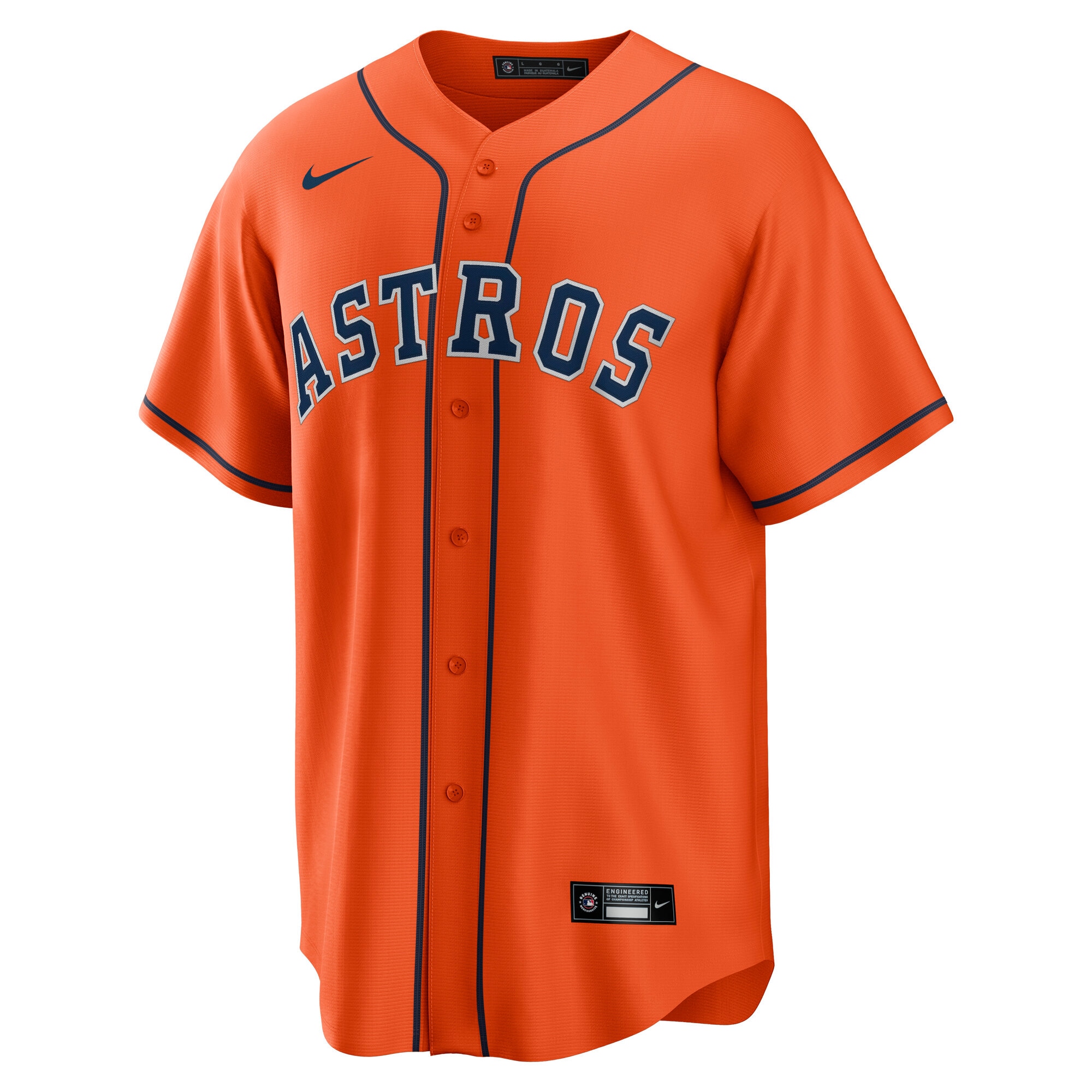 Cam Smith Houston Astros Nike Alternate Replica Jersey – Orange