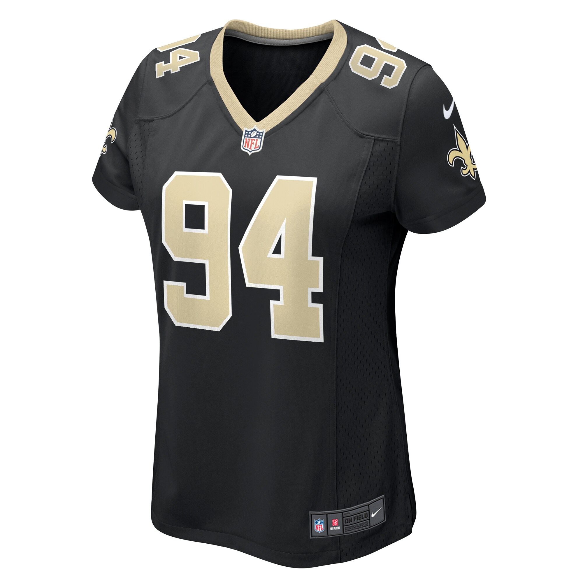 Cameron Jordan New Orleans Saints Nike Women’s Team Game Jersey – Black Clowdercats