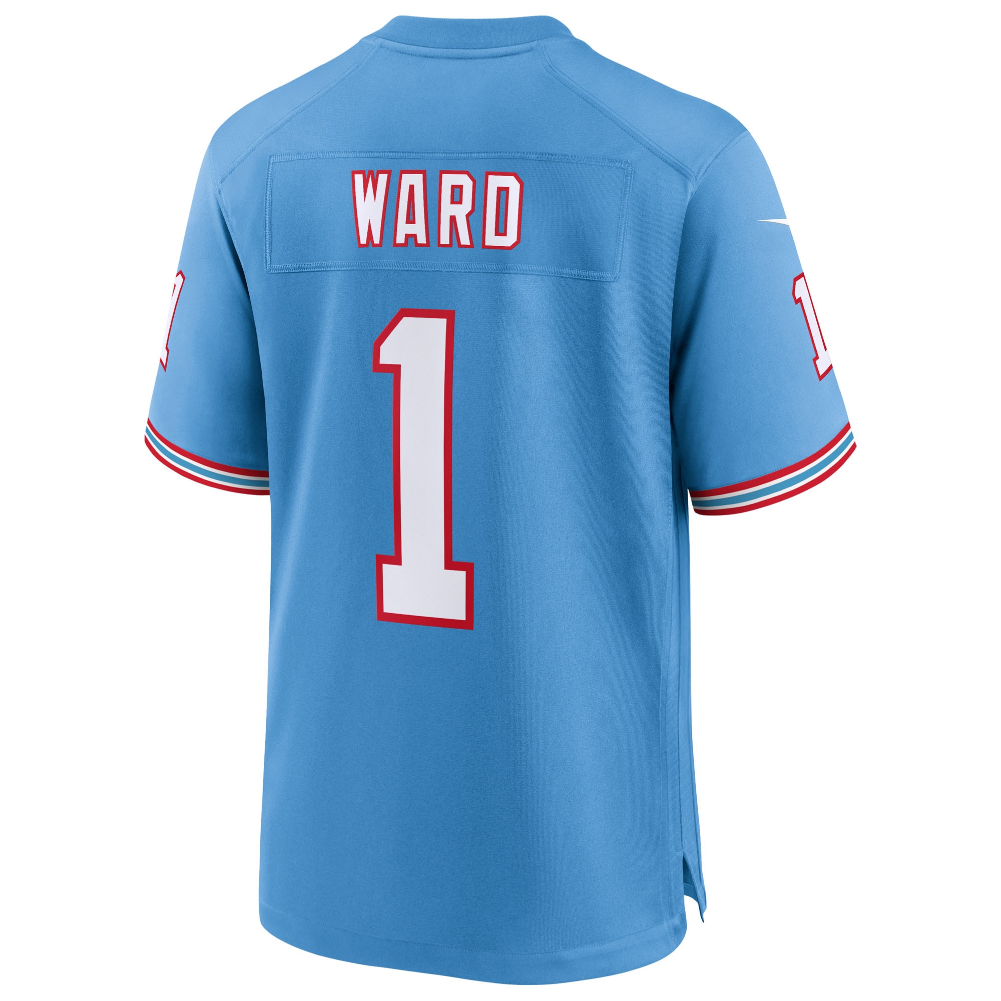 Cameron Ward Tennessee Titans Nike 2025 NFL Draft First Round Pick 2nd Alternate Game Jersey – Light Blue Clowdercats