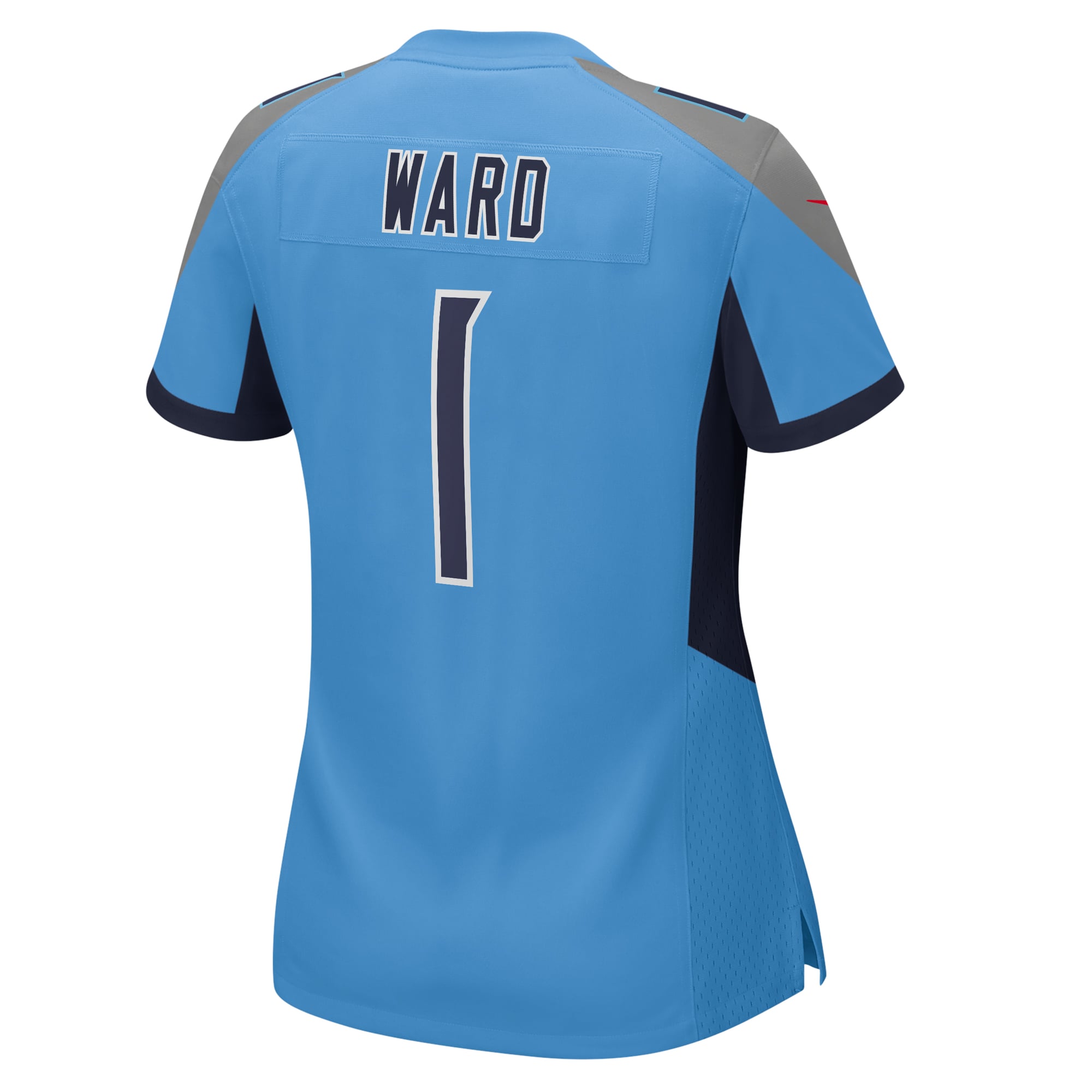 Cameron Ward Tennessee Titans Nike Women’s 2025 NFL Draft First Round Pick Game Jersey – Light Blue Clowdercats