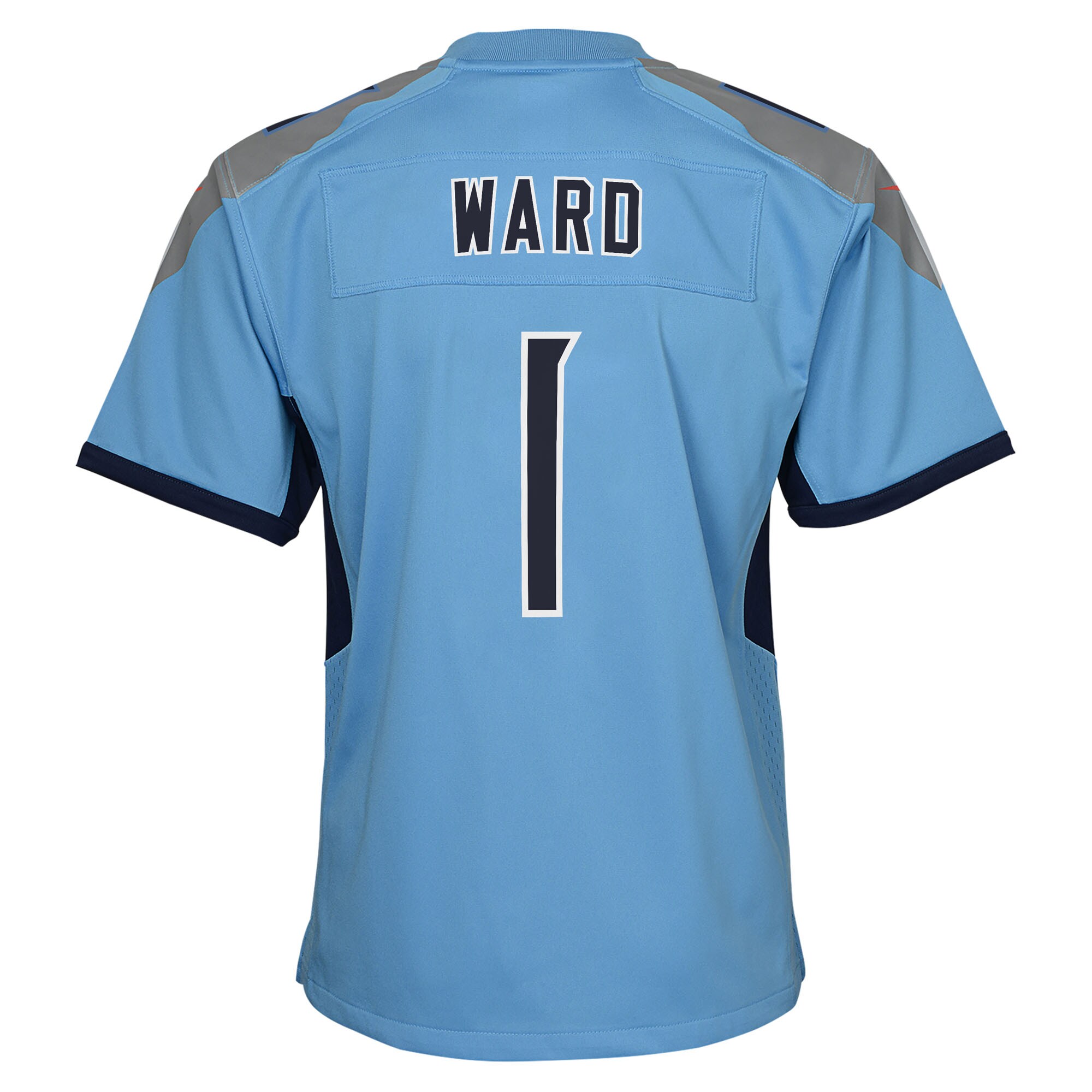 Cameron Ward Tennessee Titans Nike Youth Team Game Jersey – Light Blue Clowdercats