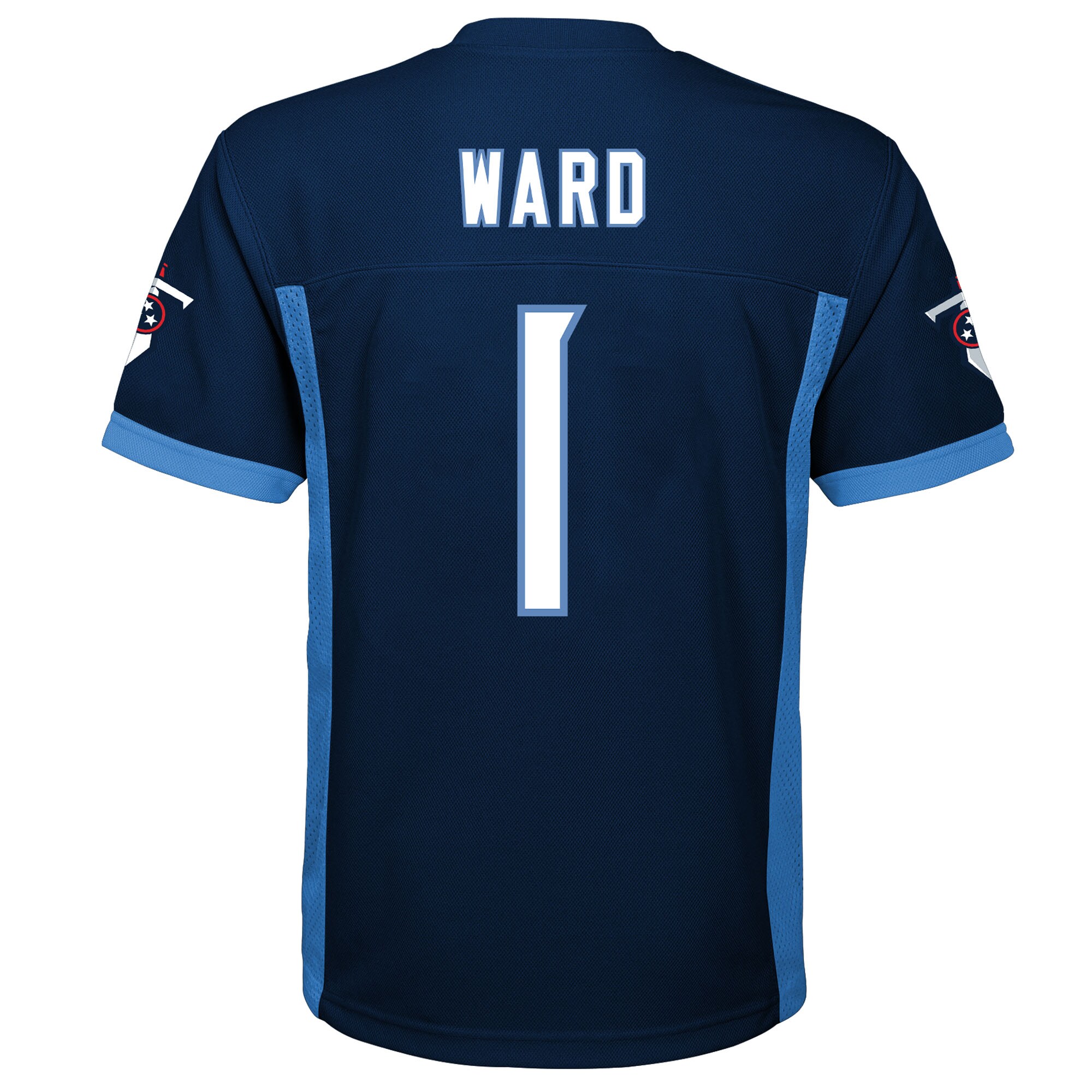 Cameron Ward Tennessee Titans Youth Replica Player Jersey – Navy Clowdercats
